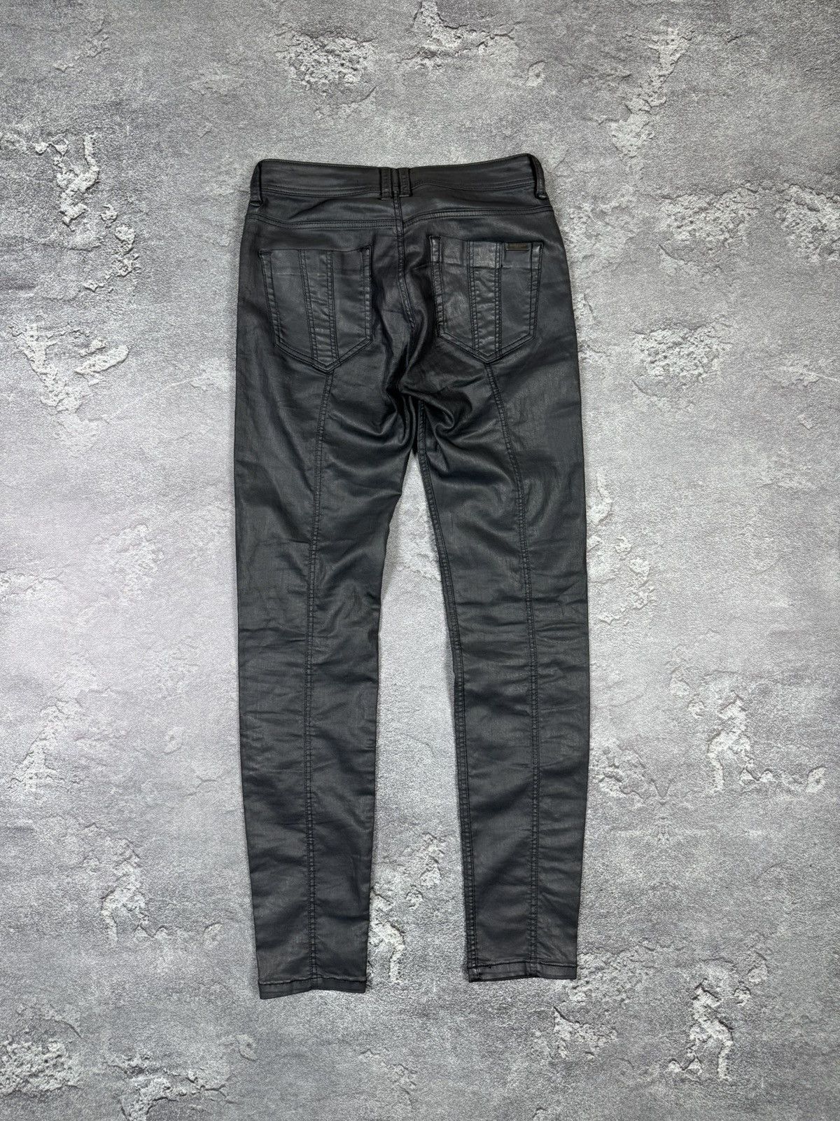 Burberry Burberry Brit Rubber Leather Skinny Ankle Pants Size 28 Size 28" / US 6 / IT 42 - 2 Thumbnail