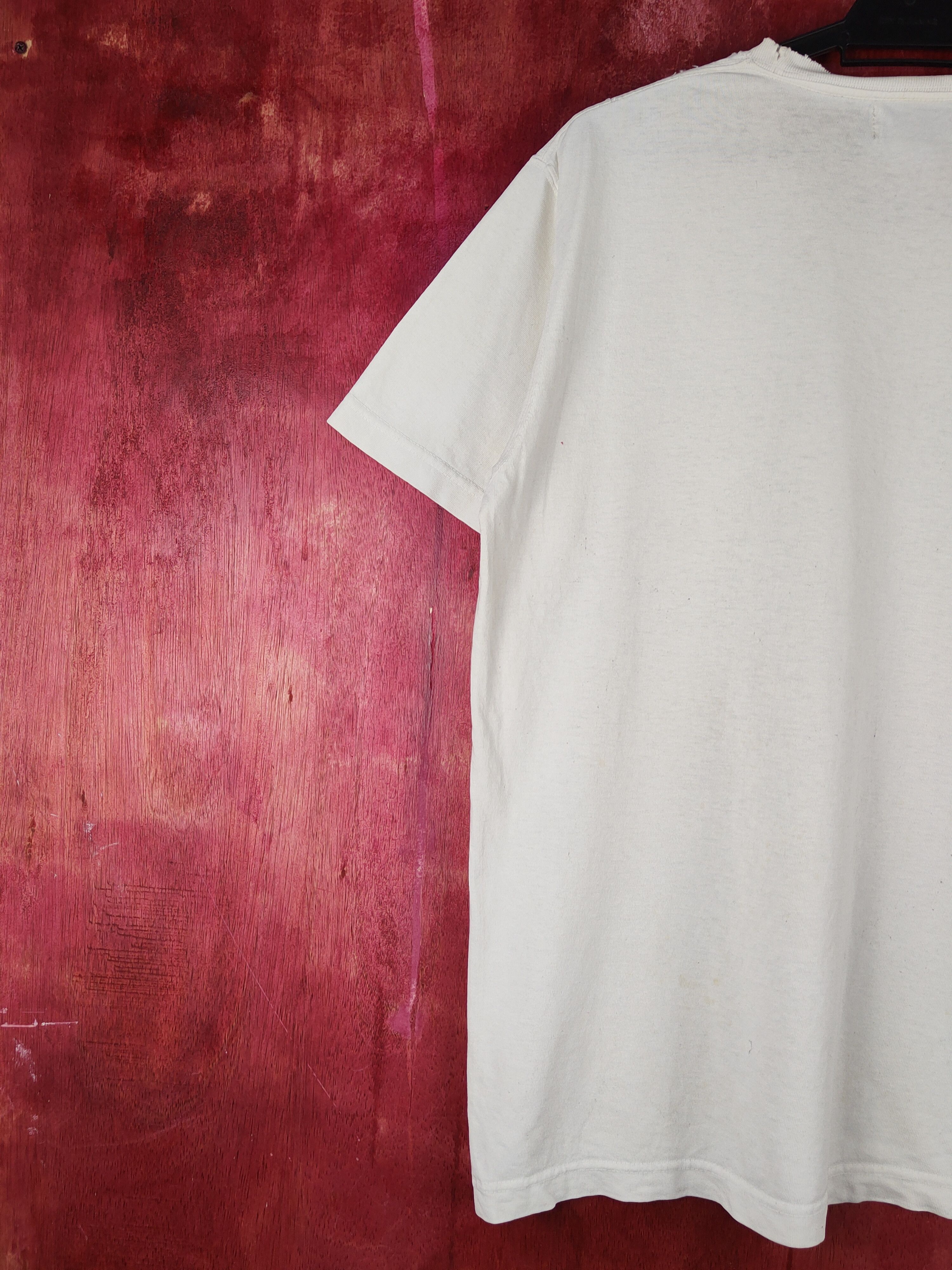 Japanese Brand North No Name White distressed ripped T-Shirts #S2046 Size US L / EU 52-54 / 3 - 11 Thumbnail