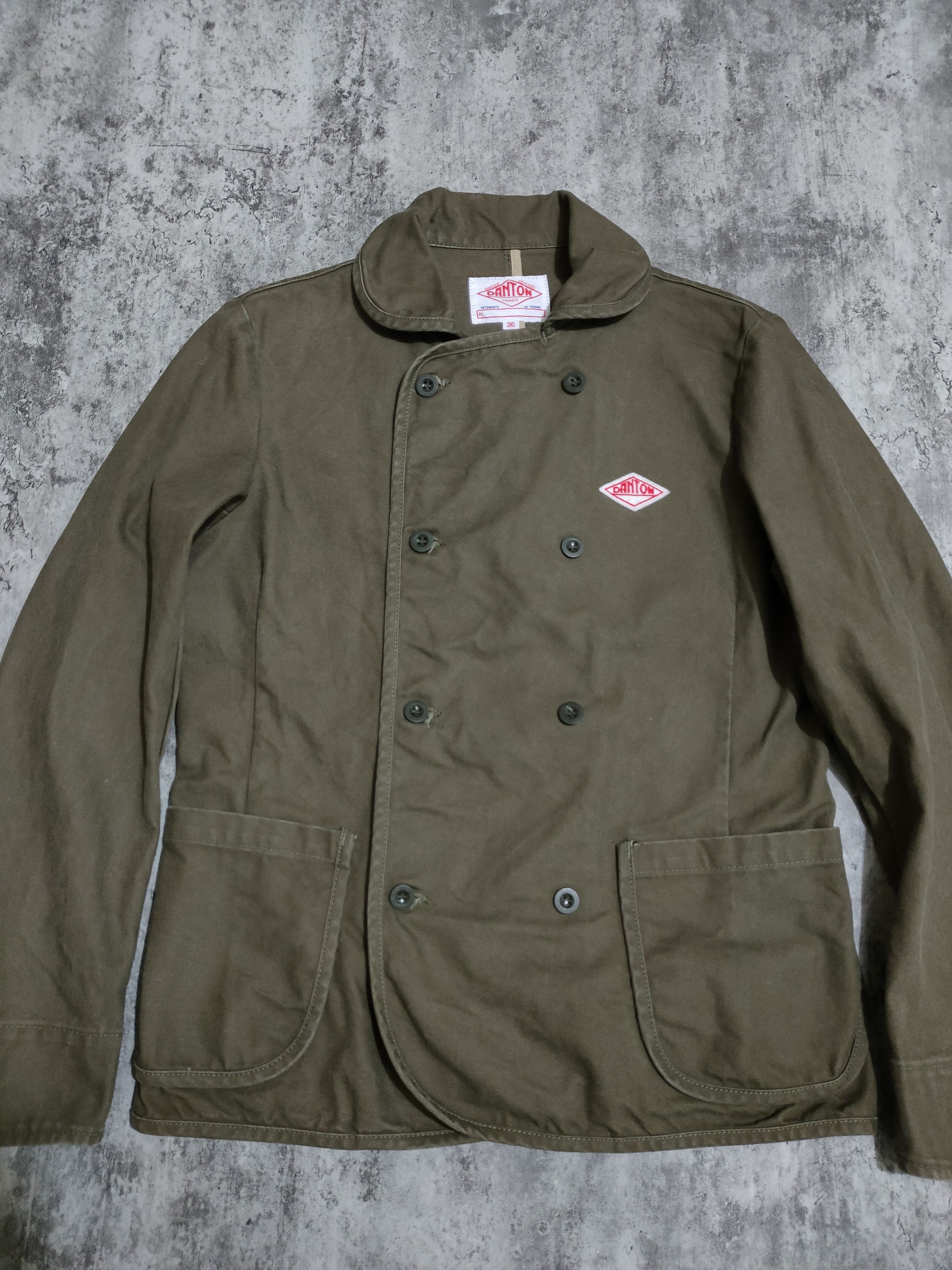 Danton Vintage Danton France Vetements de Travail Pea Coats Jacket Size US S / EU 44-46 / 1 - 3 Thumbnail