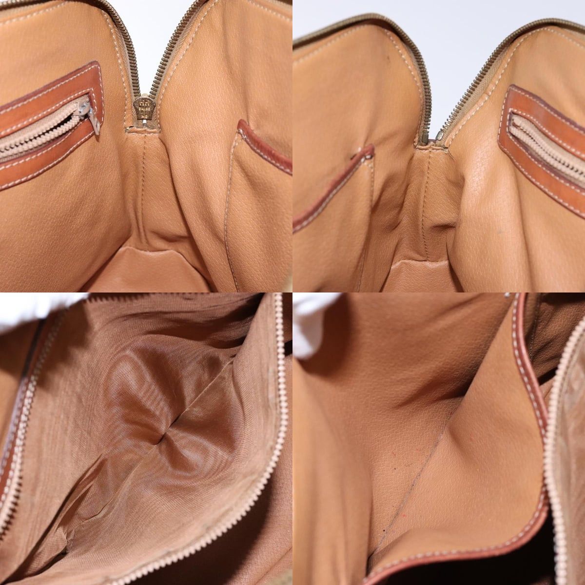 Celine CELINE Macadam Canvas Hand Bag Pvc Leather Brown Gold Size ONE SIZE - 12 Thumbnail