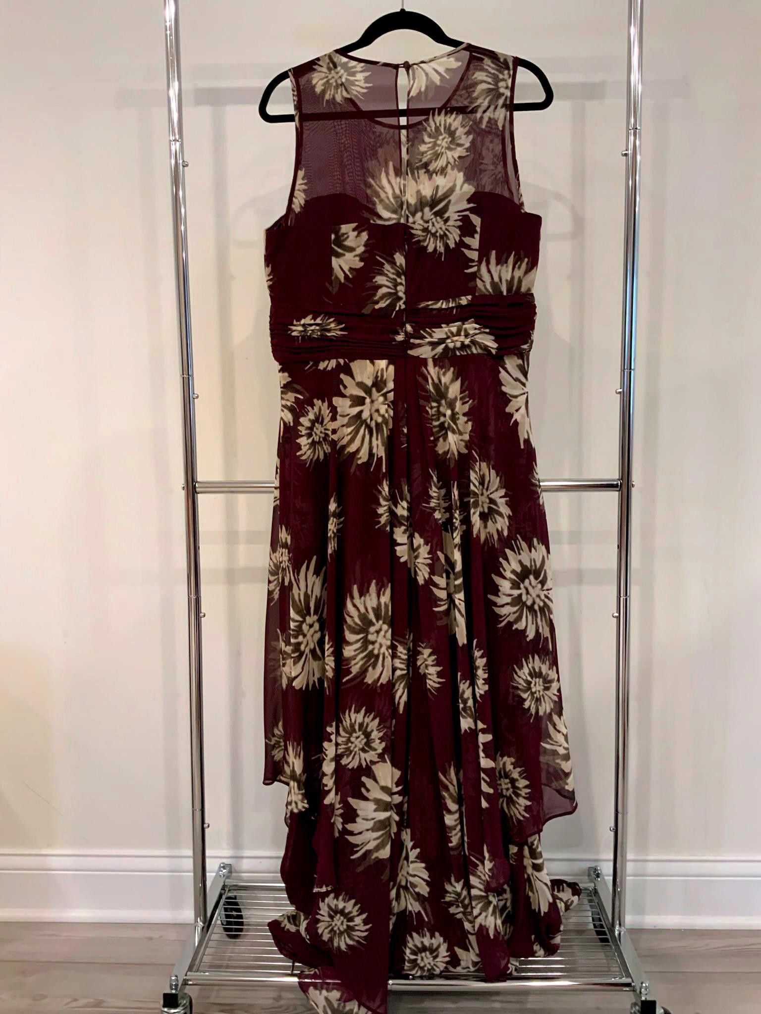 Designer Elegant Eliza J Floral Maxi Dress Size XL / US 12-14 / IT 48-50 - 2 Thumbnail