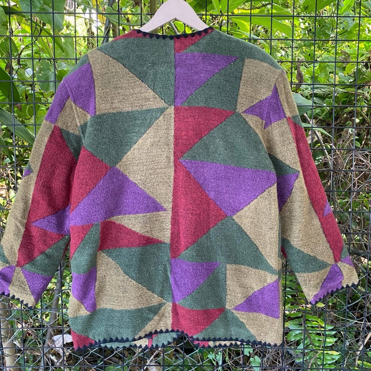 Japanese Brand × Vintage Vintage Abstract Button Up Cardigan Jacket Size L / US 10 / IT 46 - 8 Thumbnail