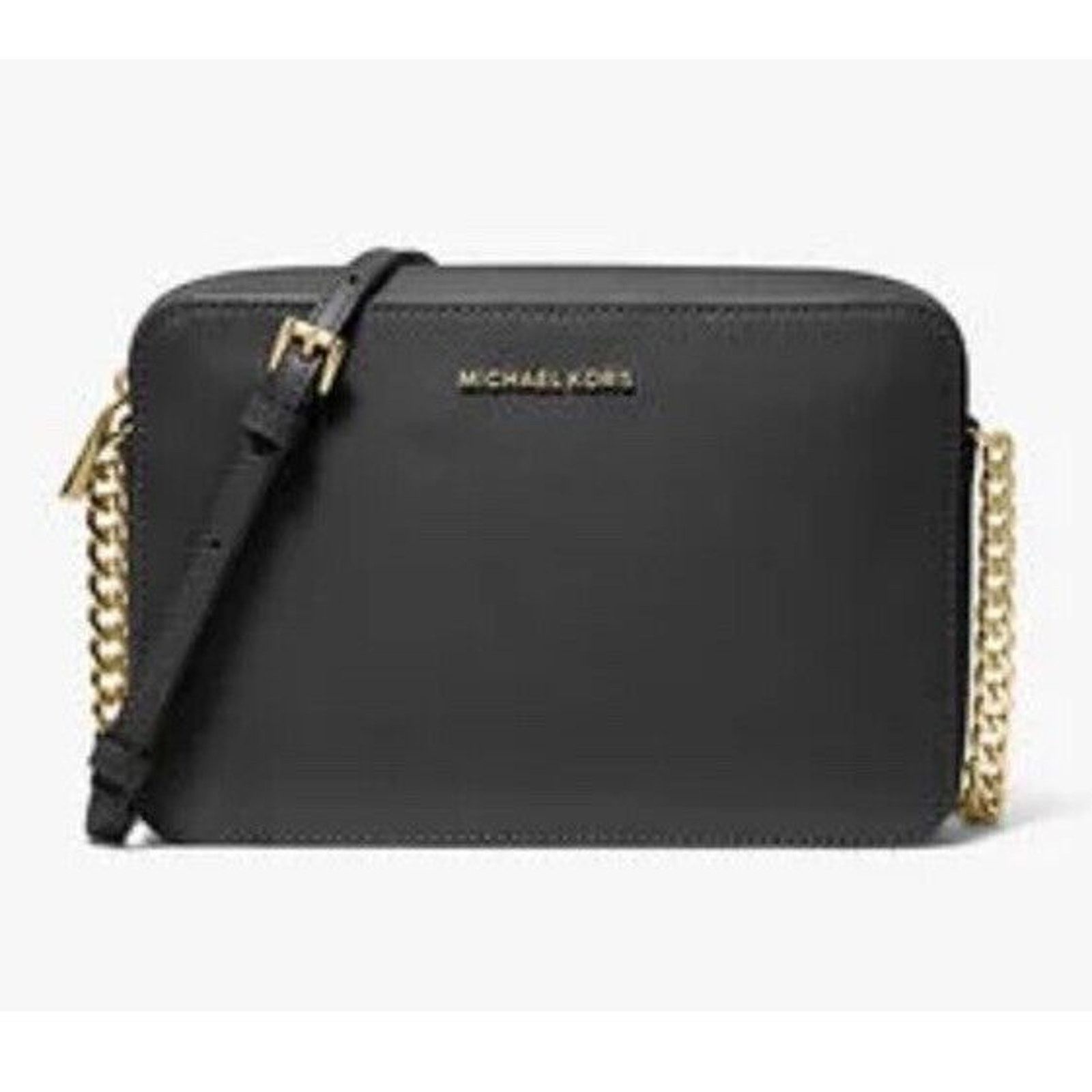 Michael Kors MICHAEL KORS Large Jet Set Crossbody Black Leather Purse Size ONE SIZE - 2 Thumbnail