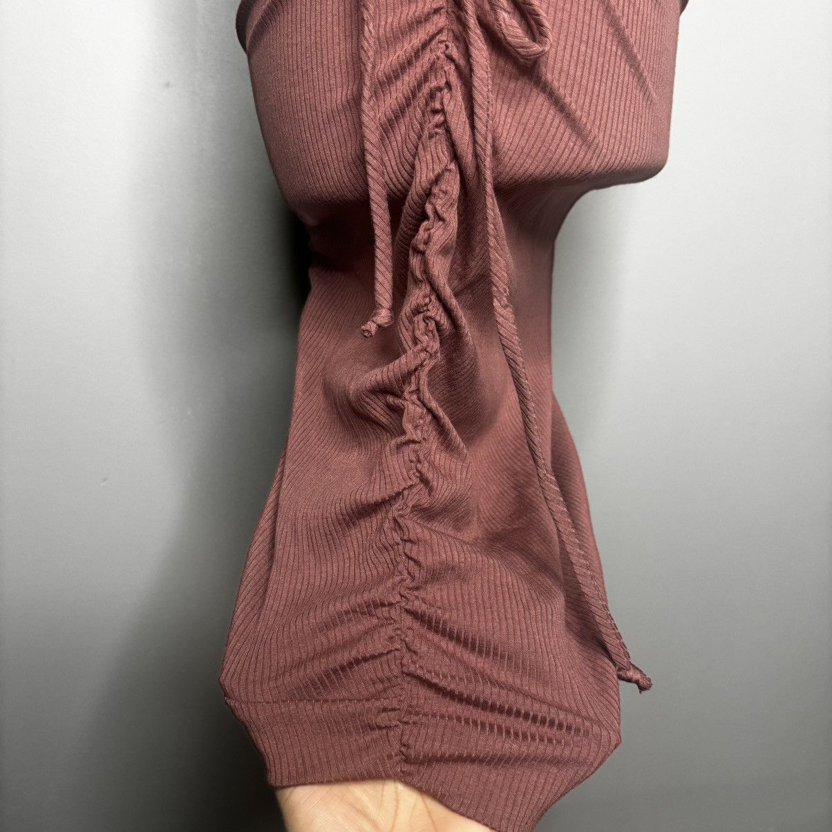 Fashion Nova Stacie Thick Ribbed Mini Dress - Brown Size M / US 6-8 / IT 42-44 - 6 Thumbnail