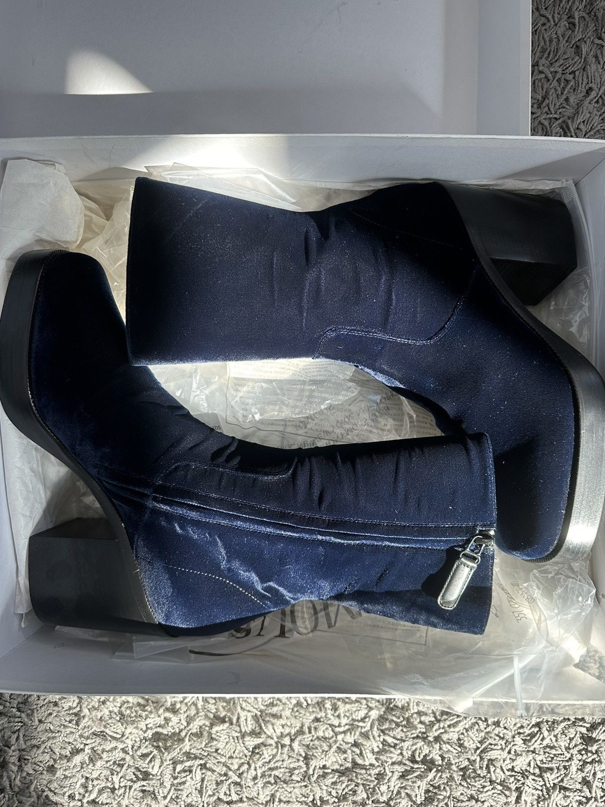 Balenciaga boots fashion blue