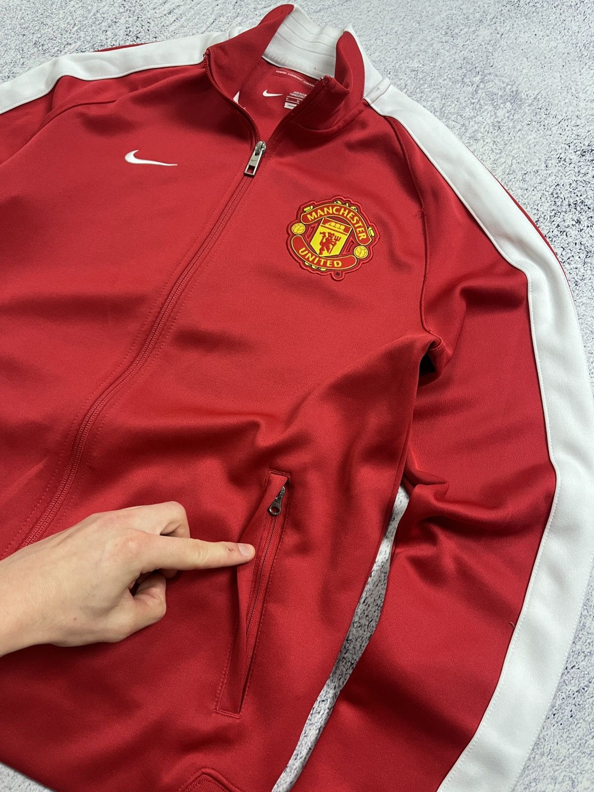 Nike Vintage Y2K Nike Manchester United Track Jacket Drill Rare Size US M / EU 48-50 / 2 - 5 Thumbnail