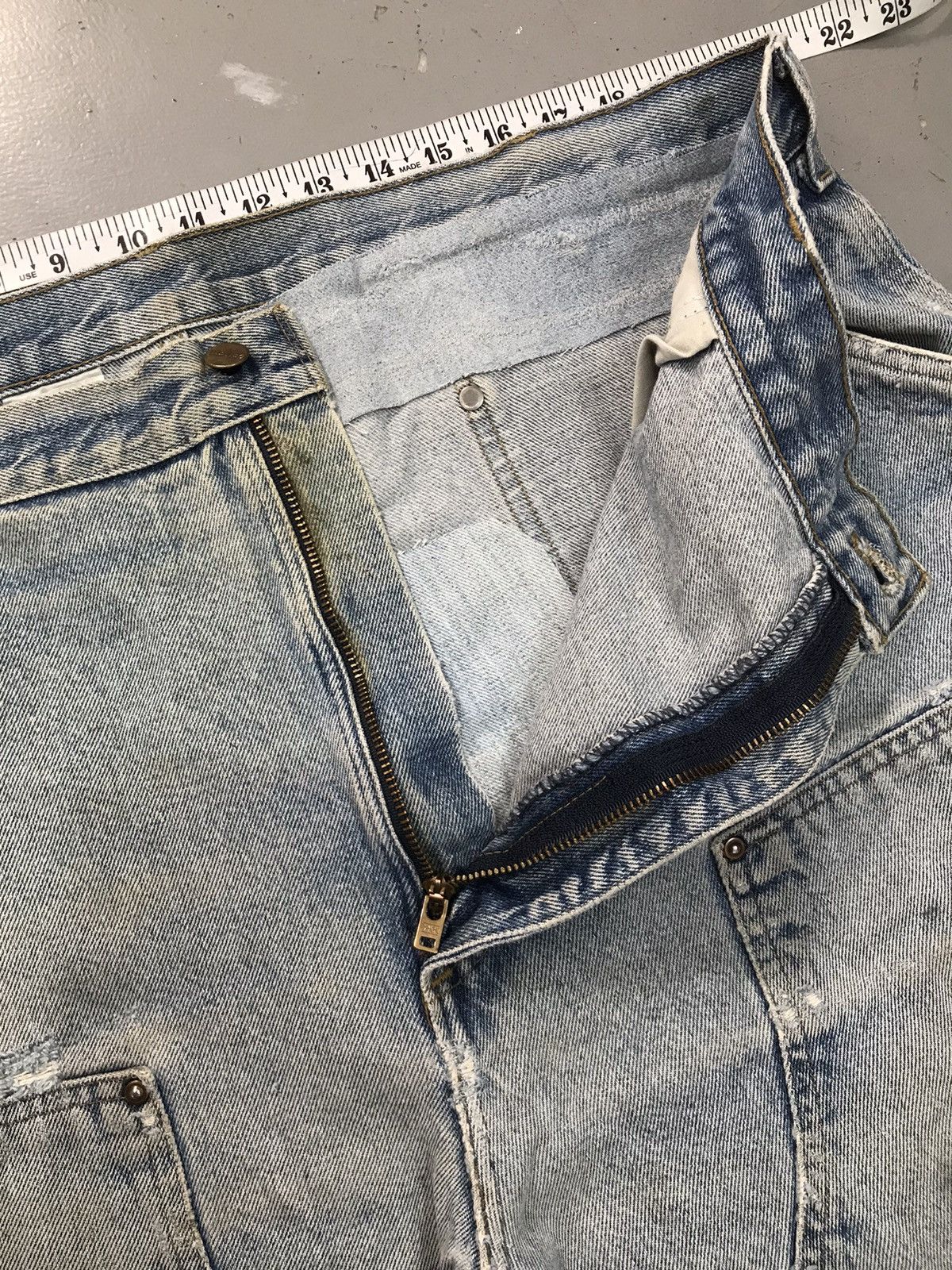 Carhartt × Vintage Vintage Carhartt B73 DST distressed double knee denim Size US 42 / EU 58 - 10 Thumbnail