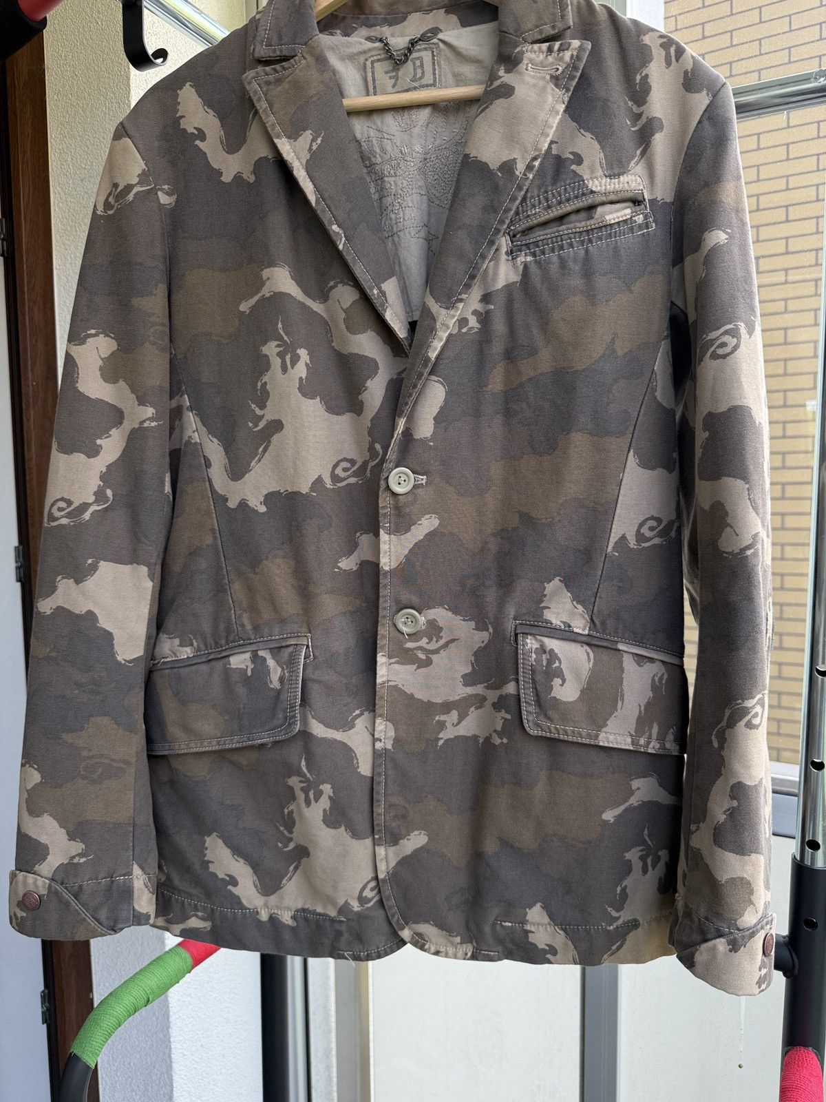 Diesel Vintage Diesel Denim Camo blazer Jacket Size US S / EU 44-46 / 1 - 3 Thumbnail