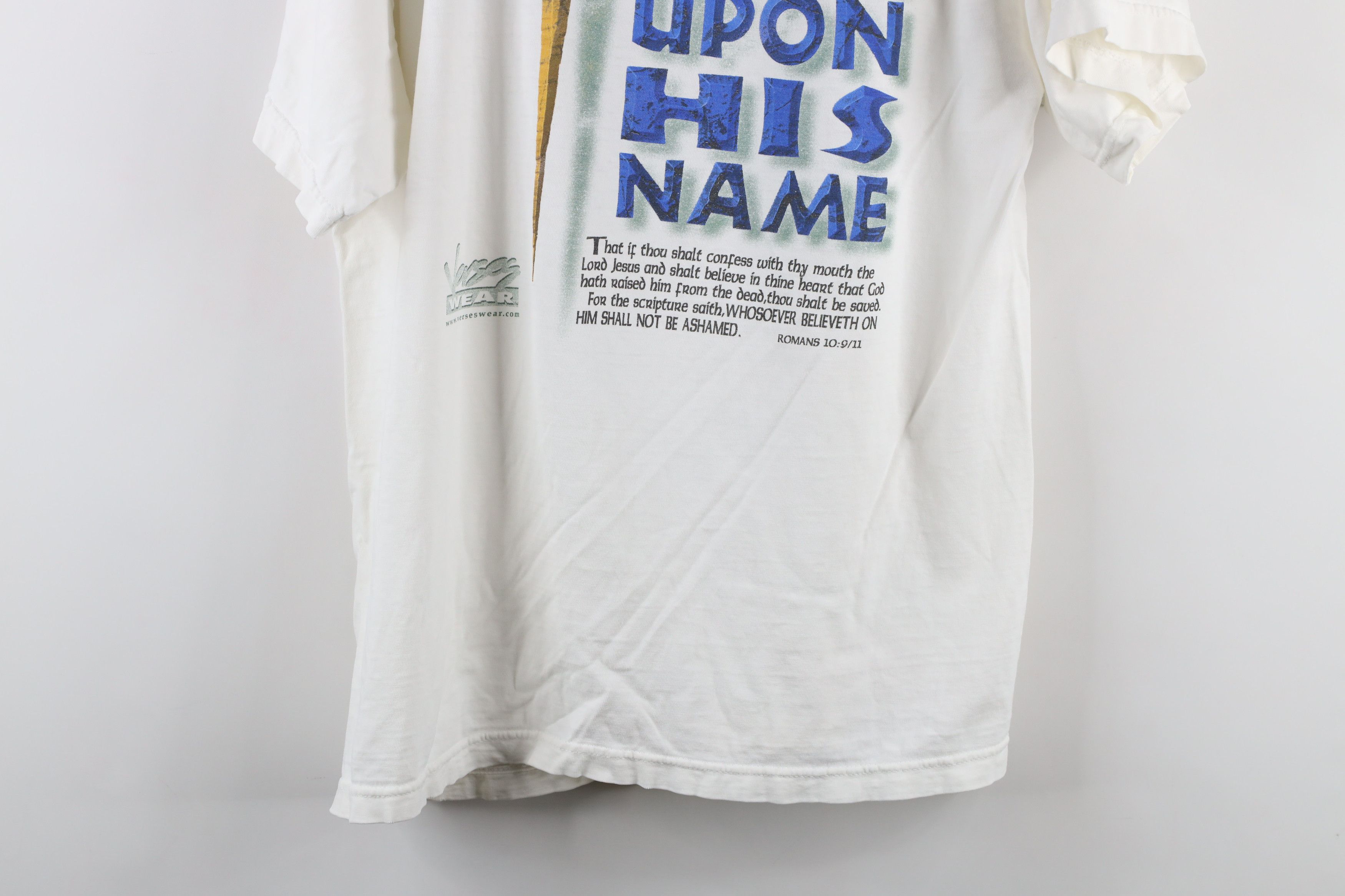 Vintage Vintage Y2K Streetwear Christian Jesus Cross T-Shirt Size US M / EU 48-50 / 2 - 12 Thumbnail