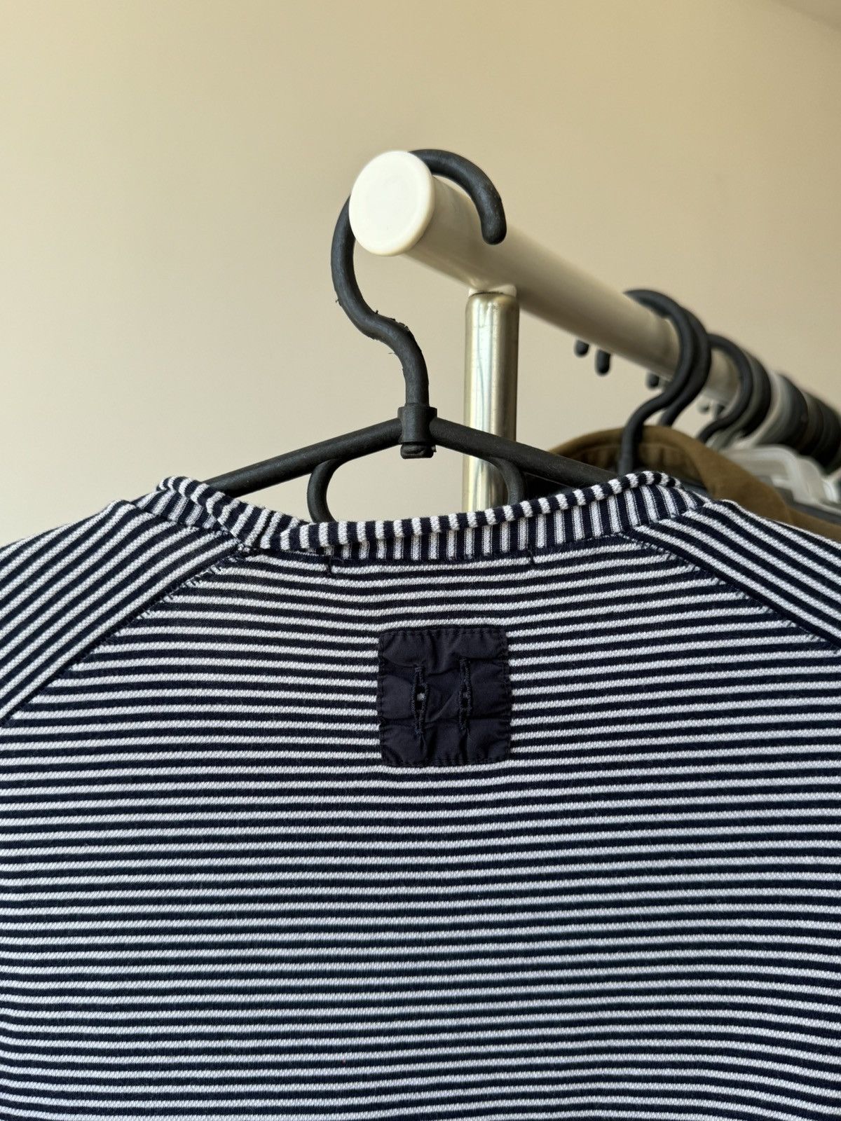 hannes roether Hannes Roether Striped Avant-Garde T-shirt Size US S / EU 44-46 / 1 - 5 Thumbnail
