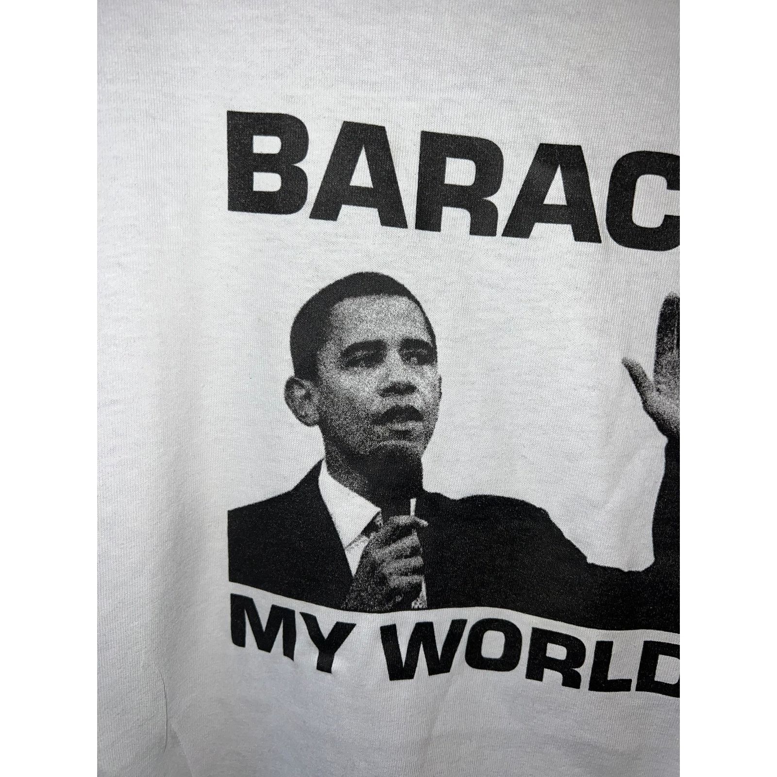 Gildan Y2K Barack My World Obama President Election Shirt Large Size US L / EU 52-54 / 3 - 3 Thumbnail