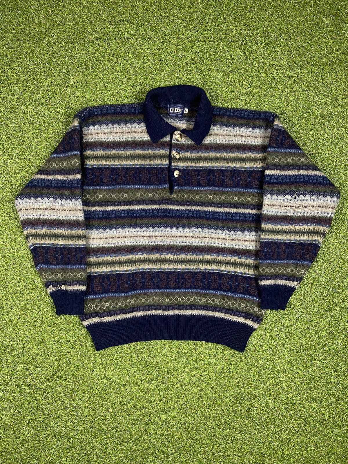 Japanese Brand Vintage 90s Japanese 1/4 sweater Old Money style size L Size US L / EU 52-54 / 3 - 1 Thumbnail