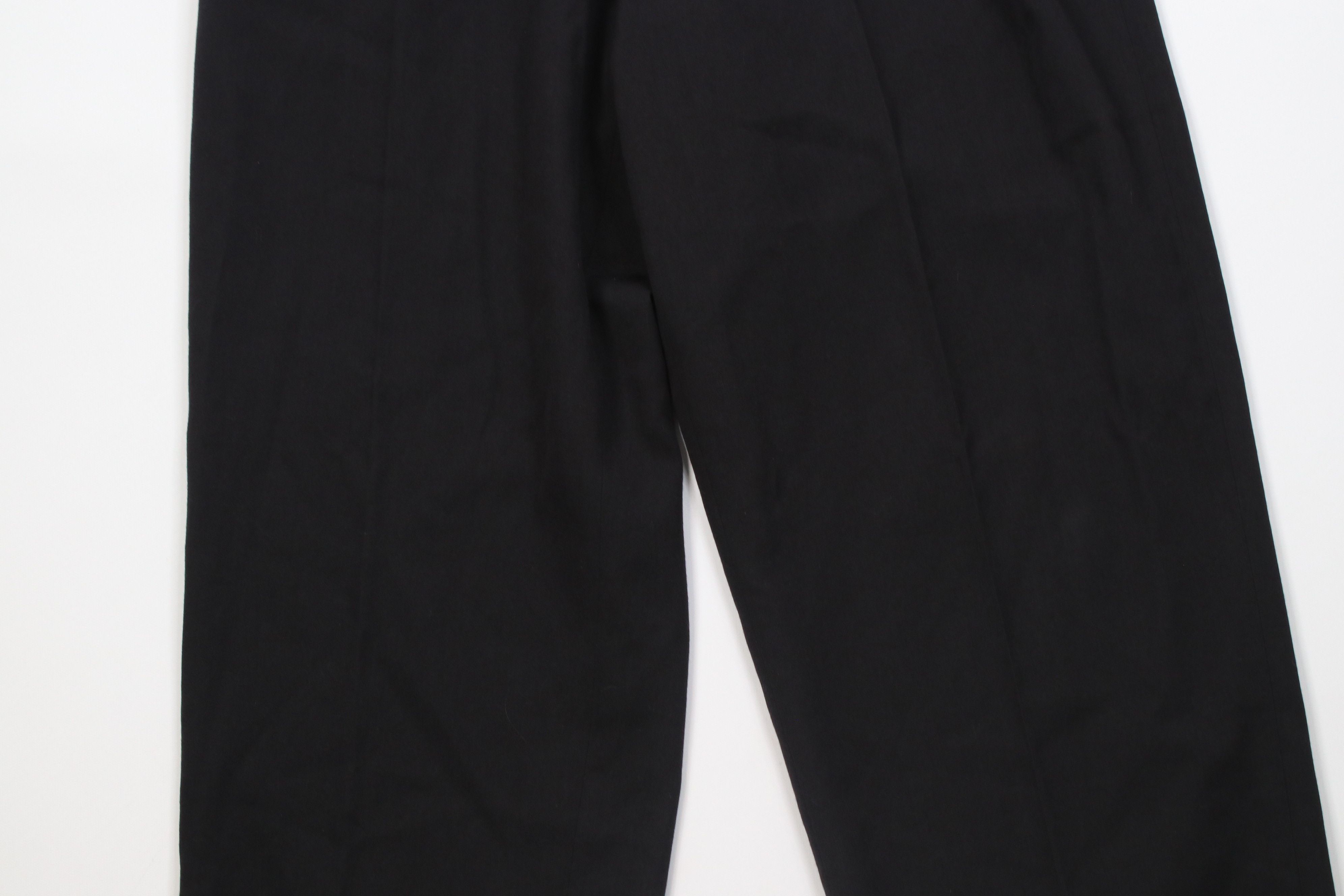 Vintage Vintage 90s Streetwear Blend Knit Pleated Chino Pants Black Size US 30 / EU 46 - 3 Thumbnail
