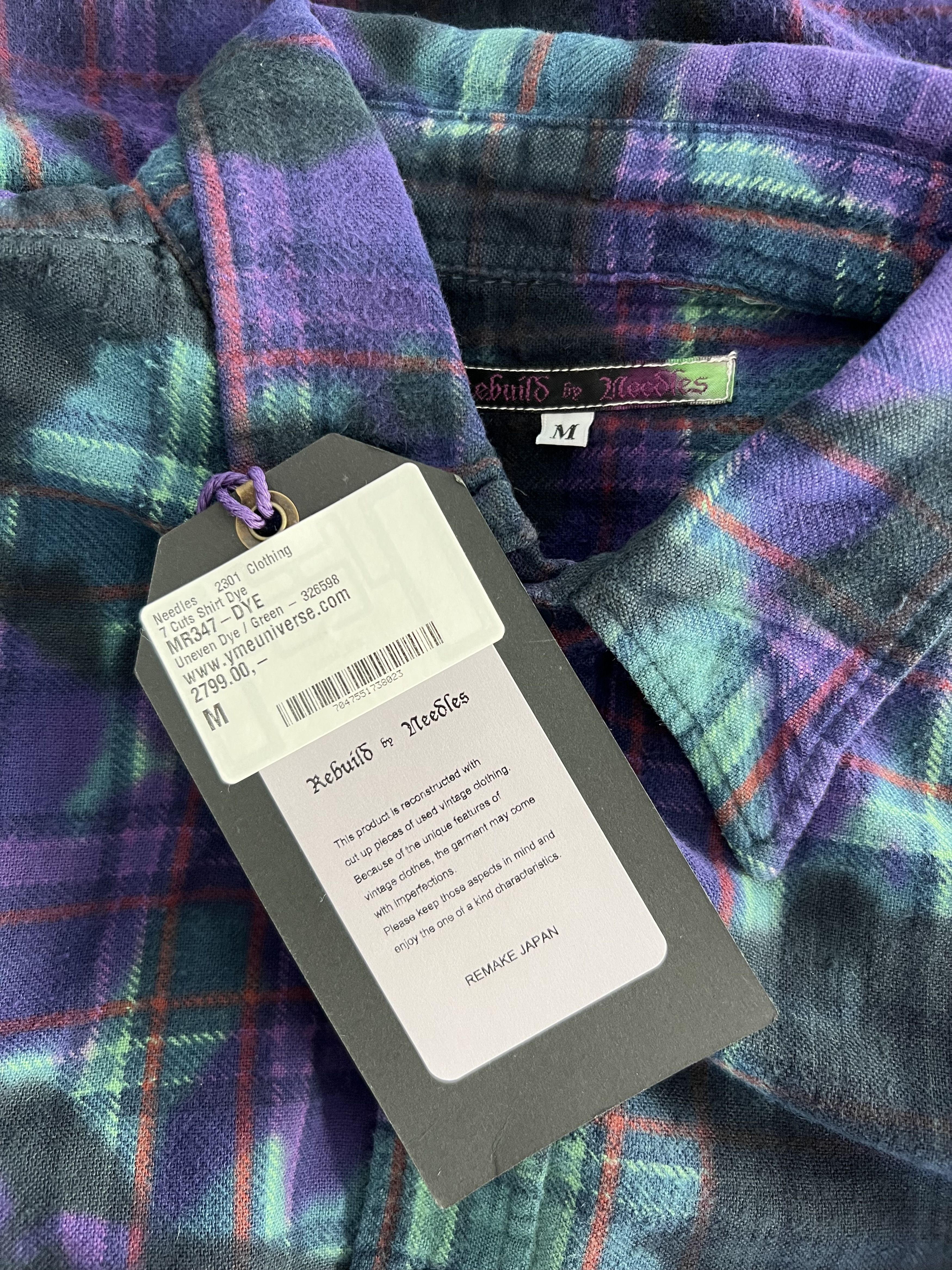 Needles Needles Rebuild 7 Cuts Flannel in Tie Dye Size US M / EU 48-50 / 2 - 7 Thumbnail