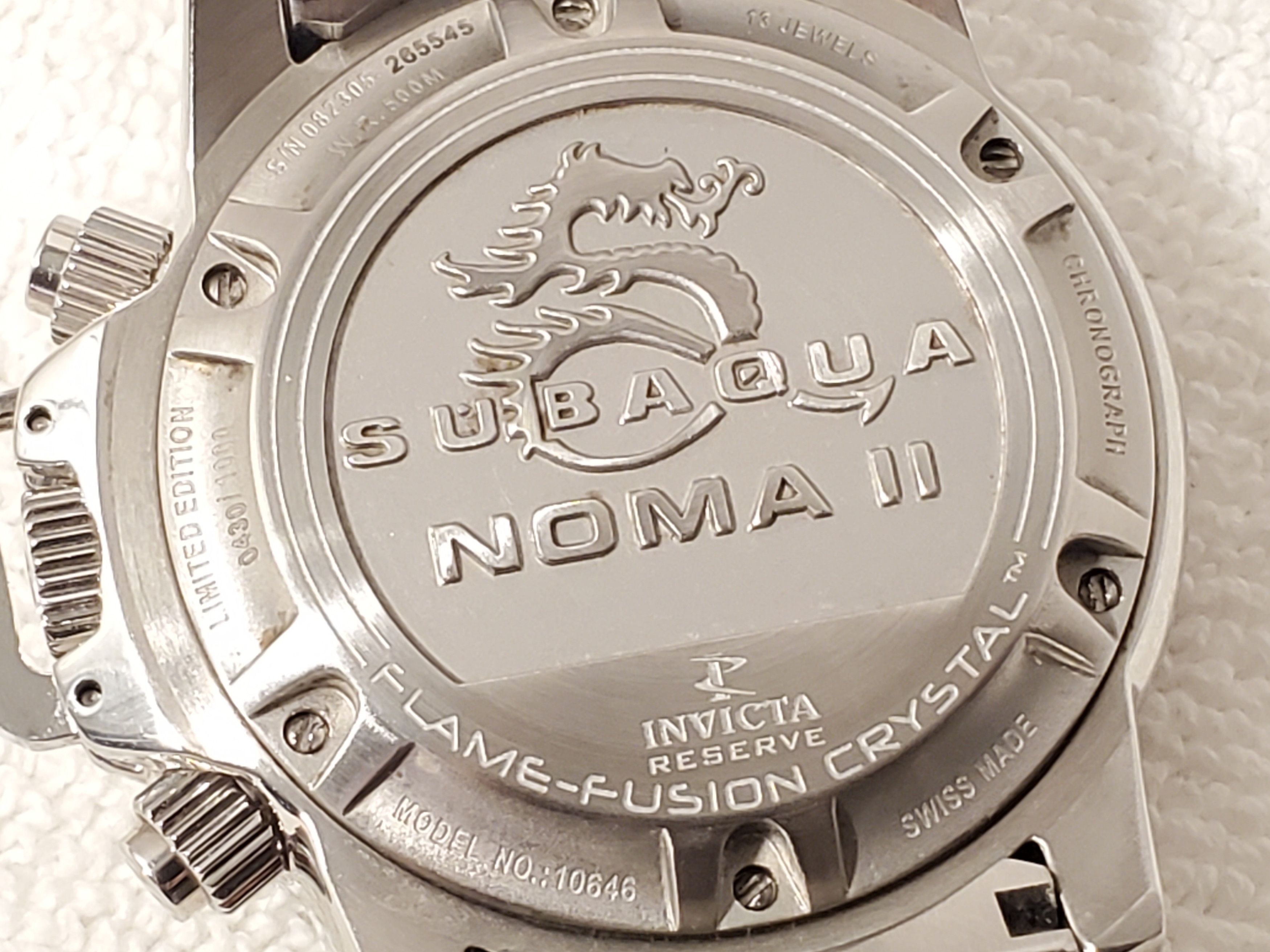 Invicta Invicta Subaqua Noma Reserve Swiss Made Men's Watch Size 46 - 8 Thumbnail