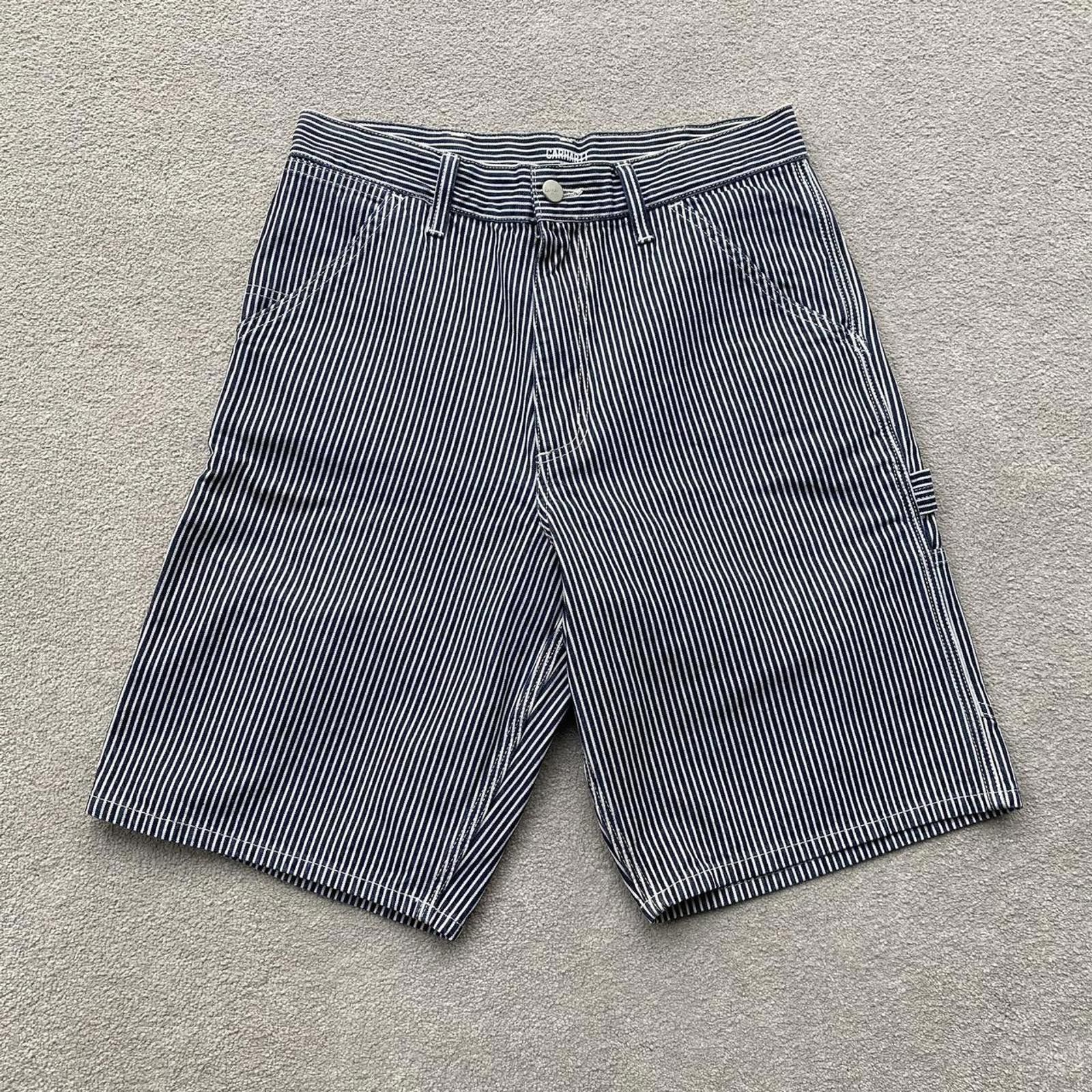 Carhartt Carhartt Pinstriped Single Knee Utility Shorts Size US 28 / EU 44 - 5 Thumbnail