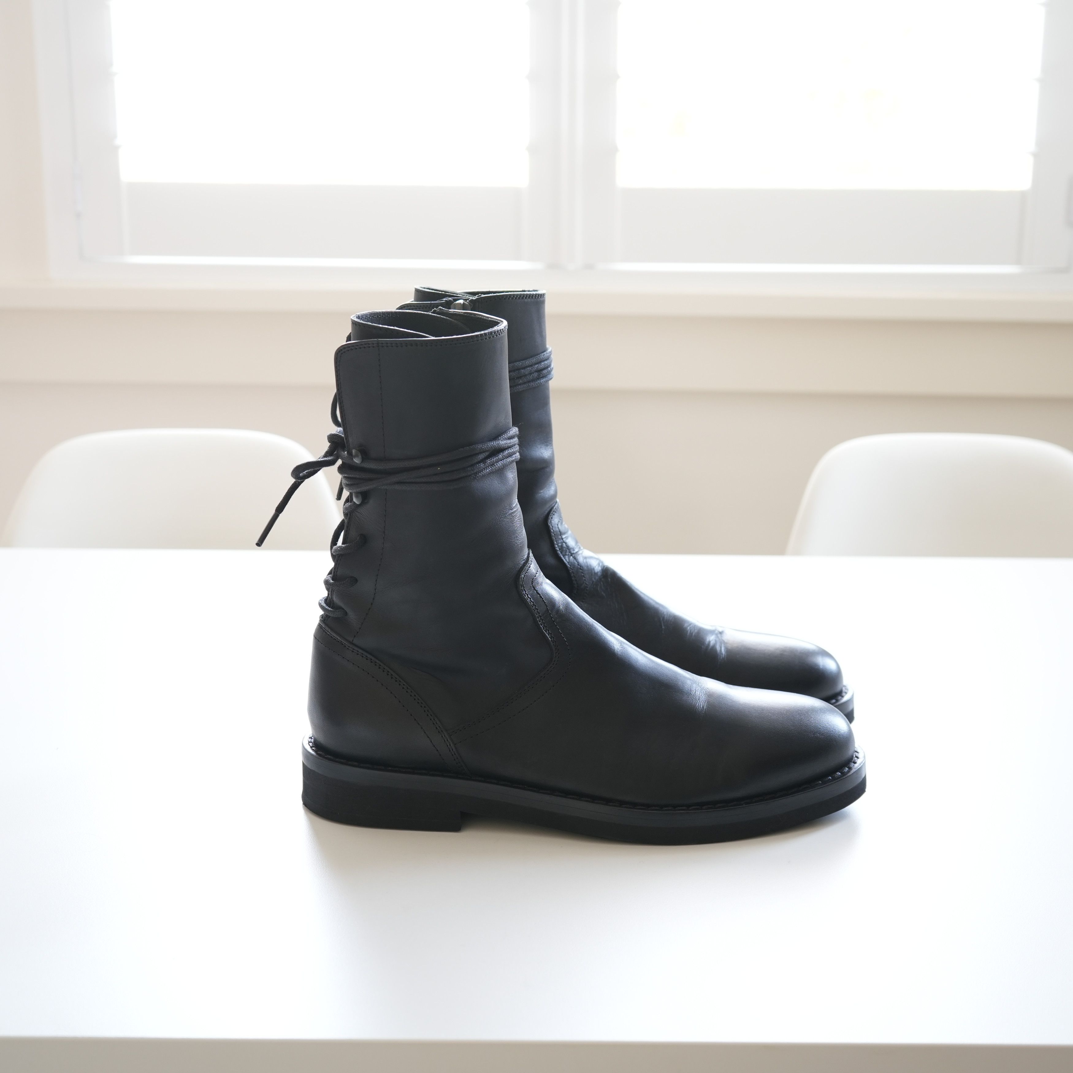 Ann Demeulemeester Backlace Corset Combat Boots Size US 7.5 / EU 40-41 - 6 Thumbnail