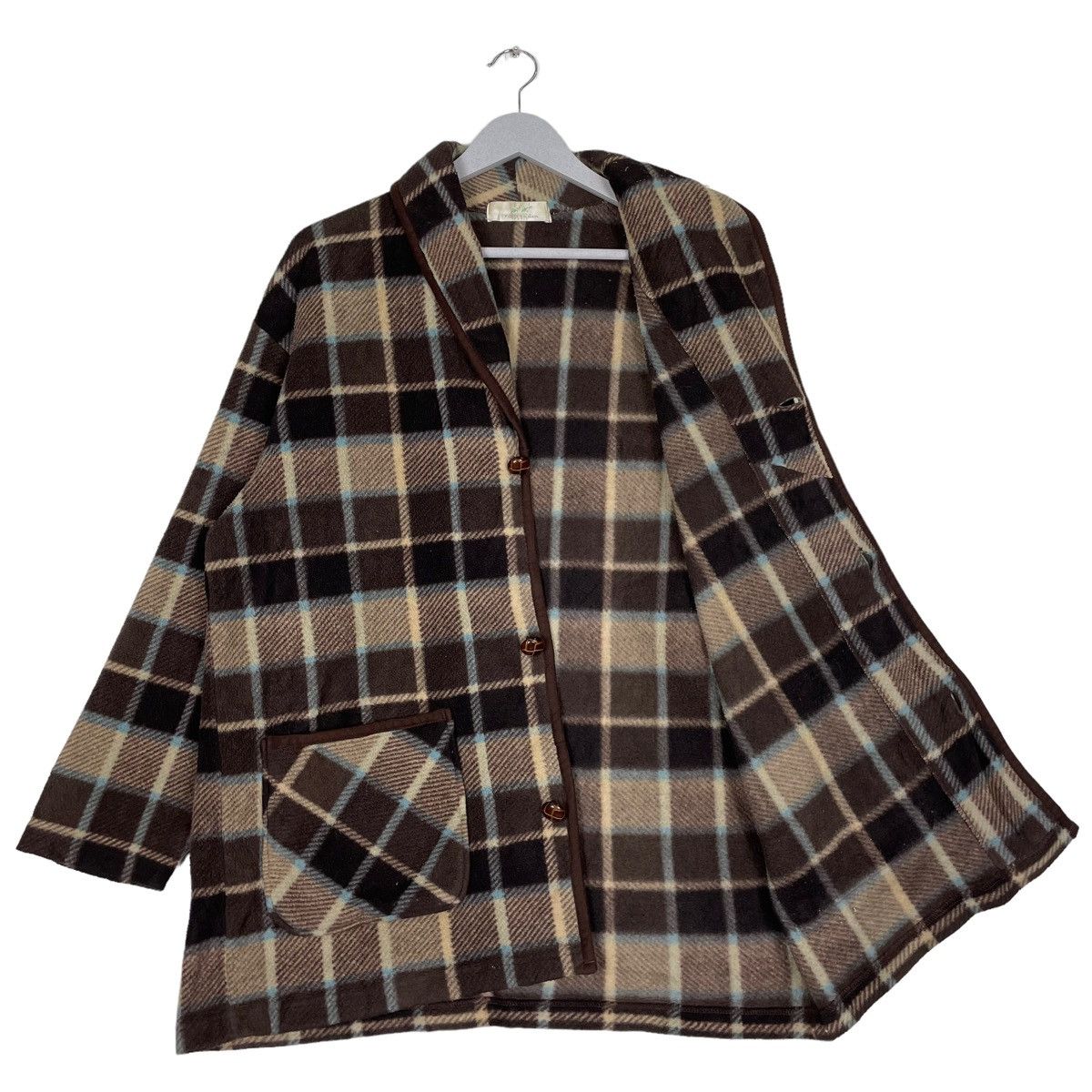 Pierre Balmain × Vintage 💥PIERRE BALMAIN CHECKED ROBE WEAR Size US L / EU 52-54 / 3 - 8 Thumbnail