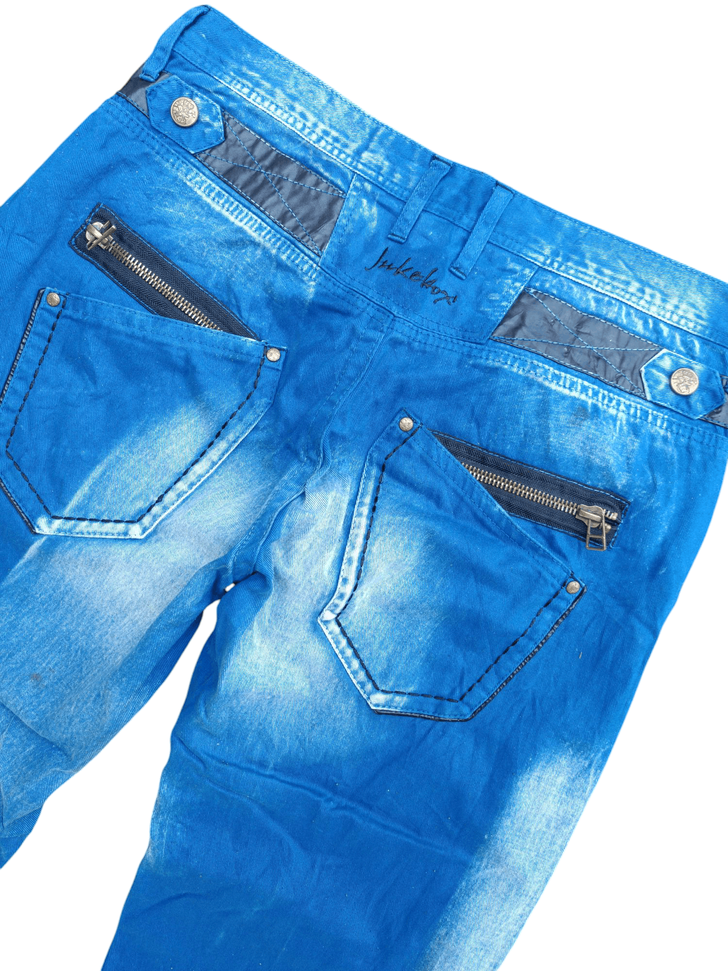 Japanese Brand × Vintage FYEE 🔥 Jukebox Rare Whiskers Denim E242i Size US 34 / EU 50 - 12 Thumbnail