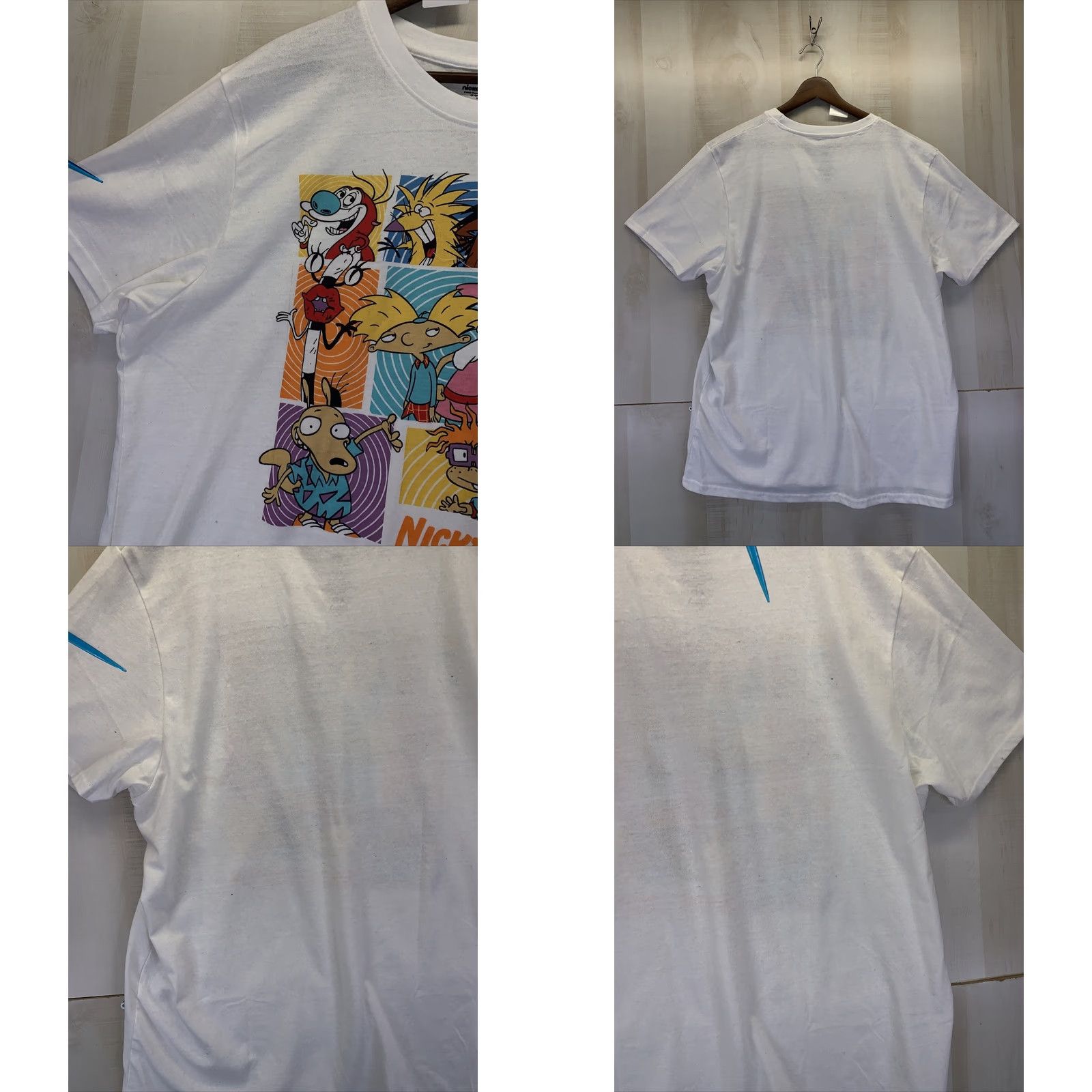 Nickelodeon Nickelodeon Angry Beavers Rugrats Ten & Stimpy Rocco Cat Dog Adult T-shirt XL- Size US XL / EU 56 / 4 - 8 Thumbnail