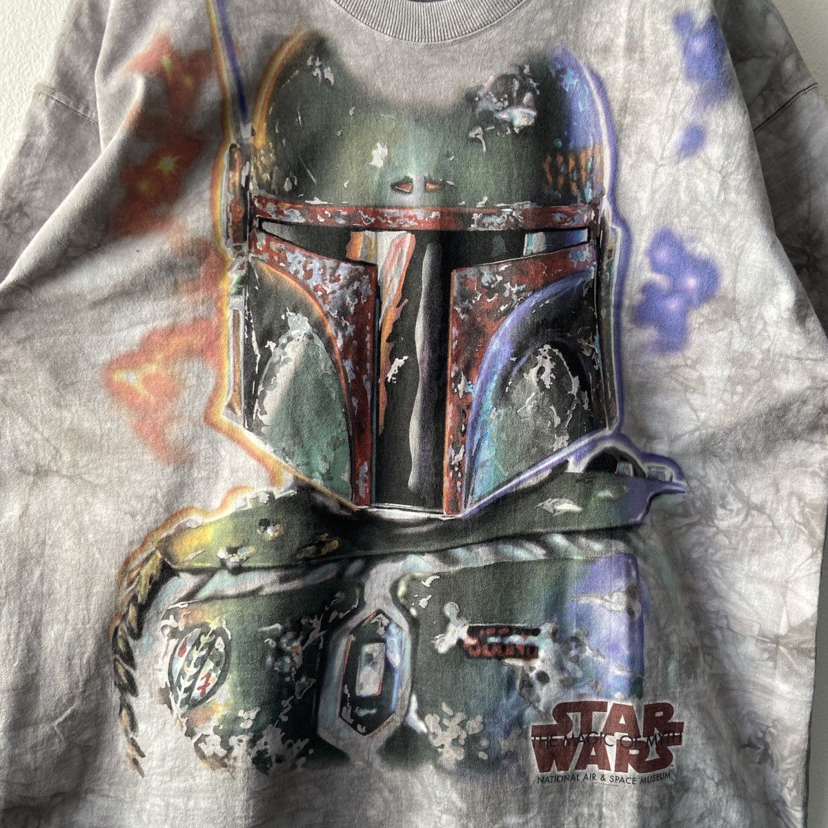 Liquid Blue × Star Wars × Vintage MISPRINT 1997 Boba Fett Liquid Blue Tie-Dye Tee Size US XL / EU 56 / 4 - 6 Thumbnail