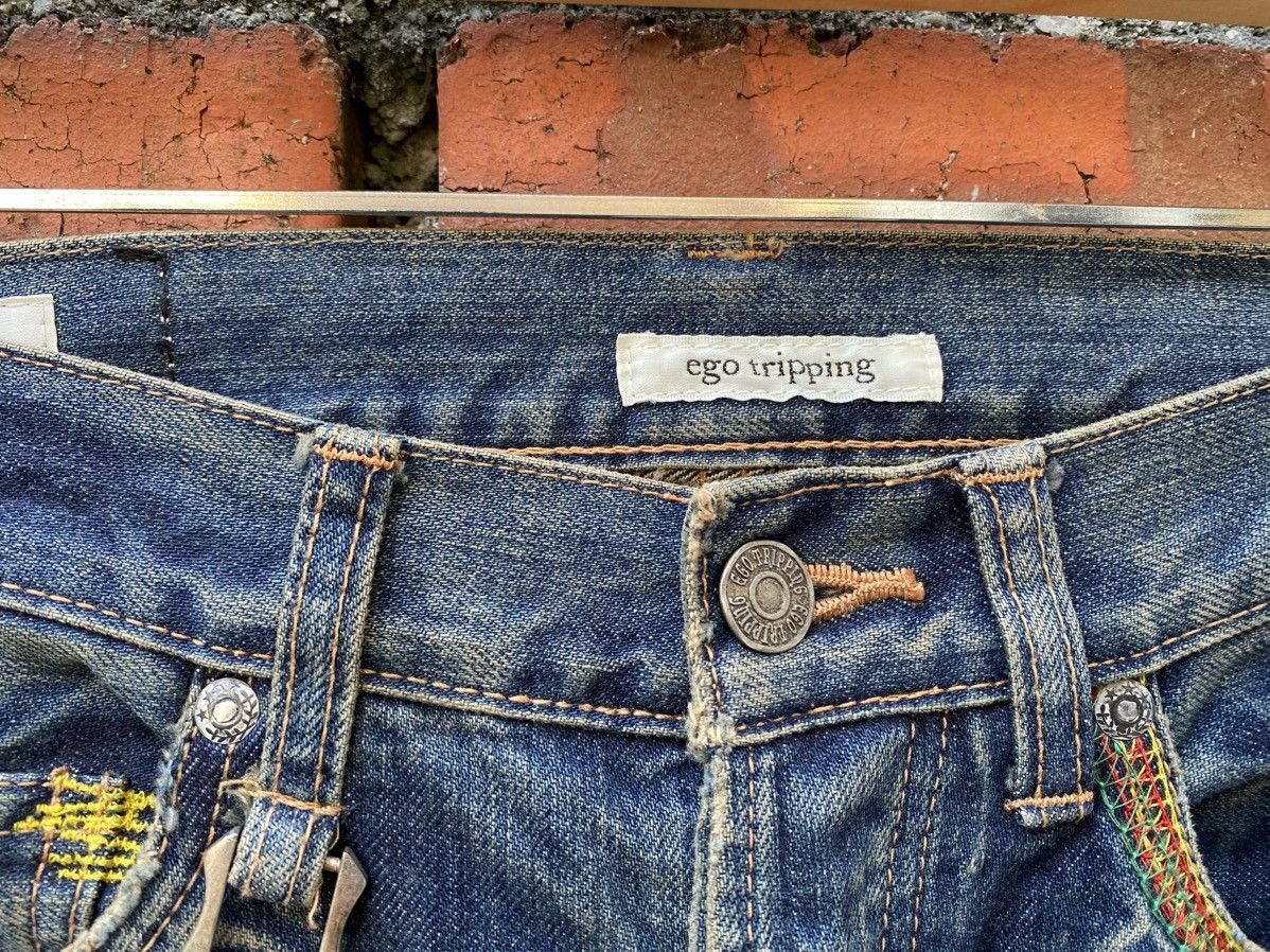 Ego Tripping × If Six Was Nine × Japanese Brand W31x32 ego tripping distressed denime japanese brand Size 31" - 7 Thumbnail