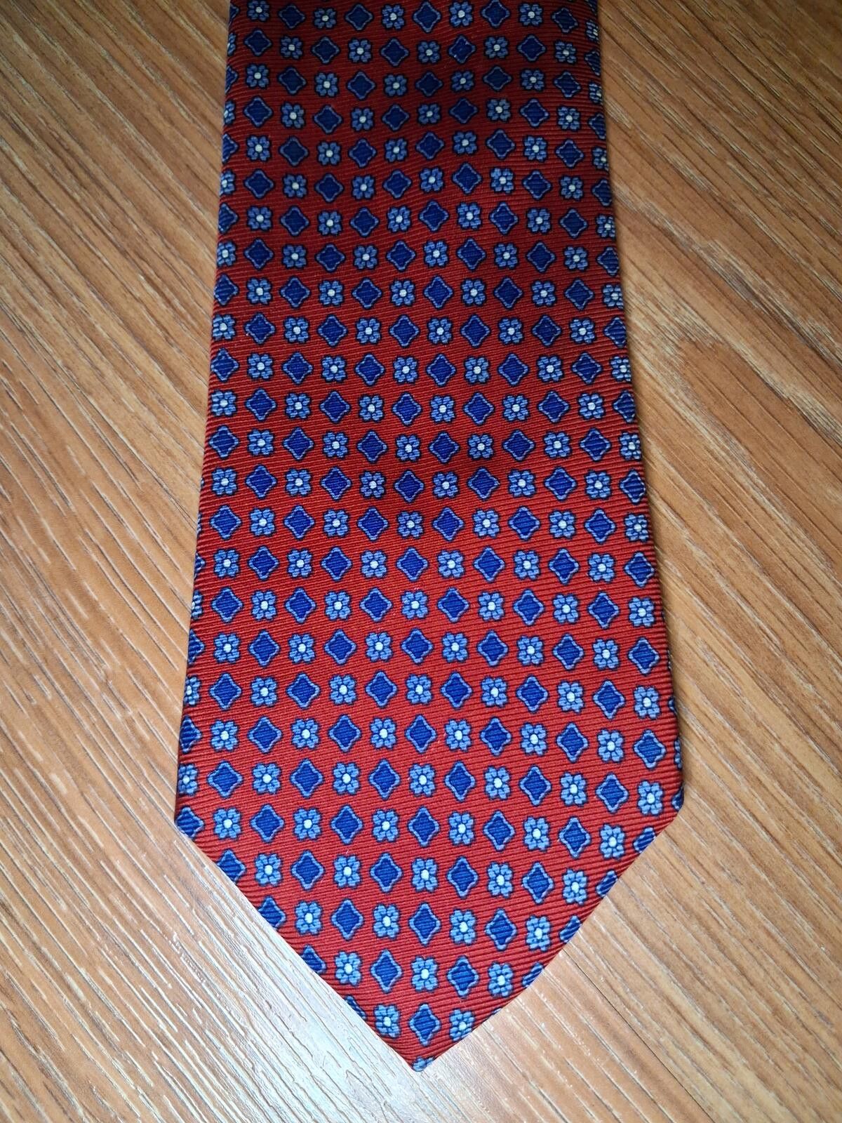 Brooks Brothers Brooks Brothers 100% Silk Tie Red Floral Made in USA Wide Size ONE SIZE - 1 Thumbnail