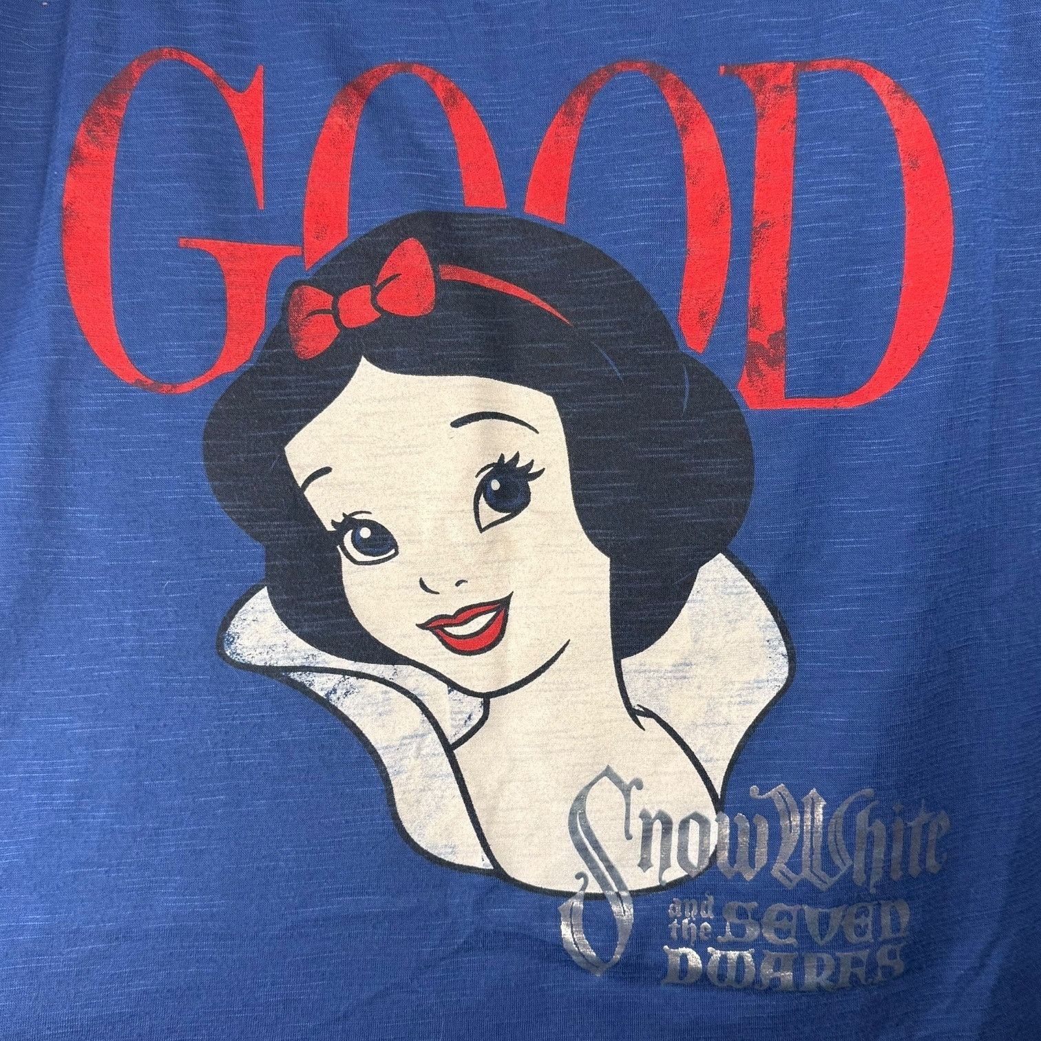 Disney Disney Snow White Top Women's L Rare Good Evil Blue Size L / US 10 / IT 46 - 2 Thumbnail