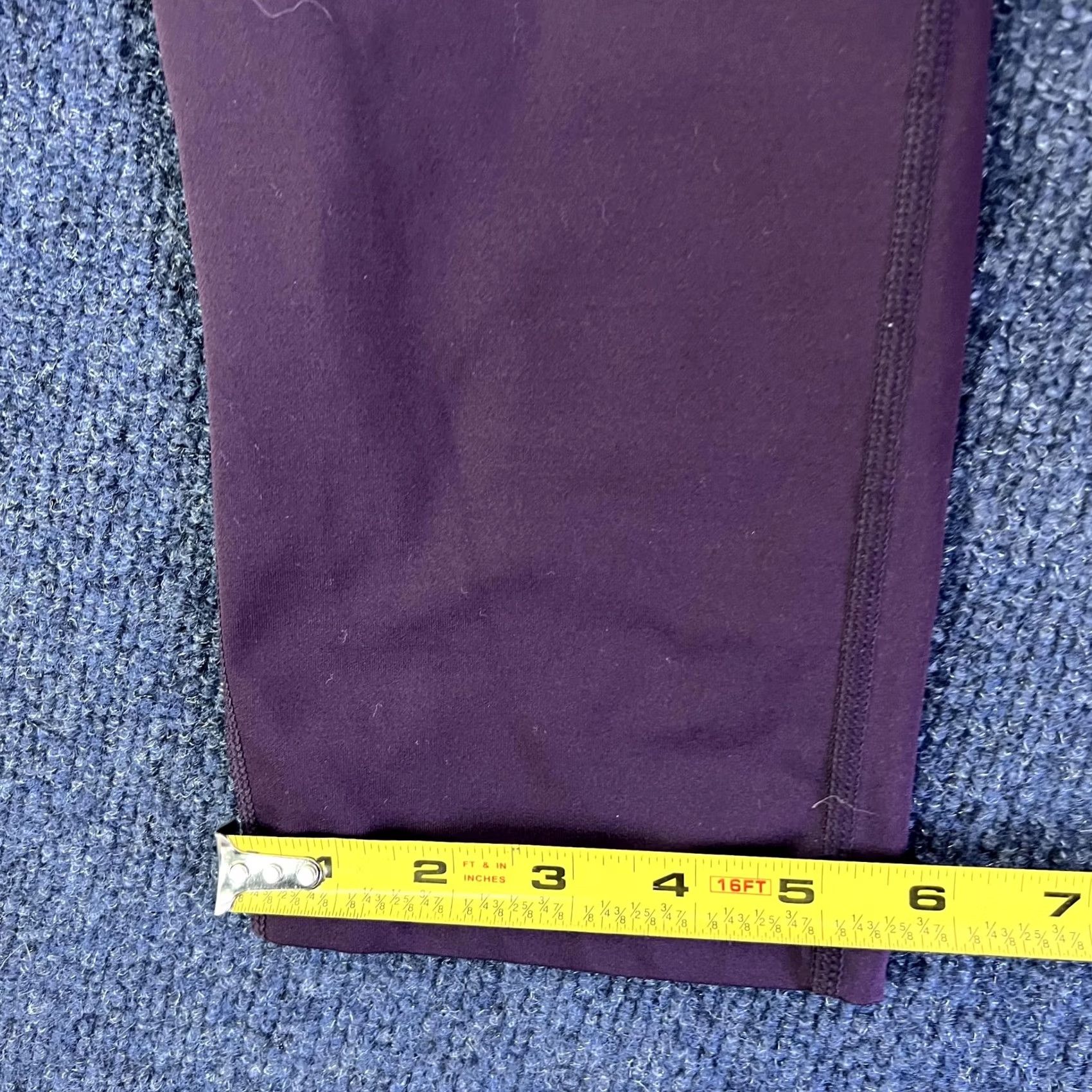 Nike Nike Leggings Womens Medium Purple Dri-FIT Capri Running Yoga Stretch Athletic Size 32" / US 10 / IT 46 - 7 Thumbnail