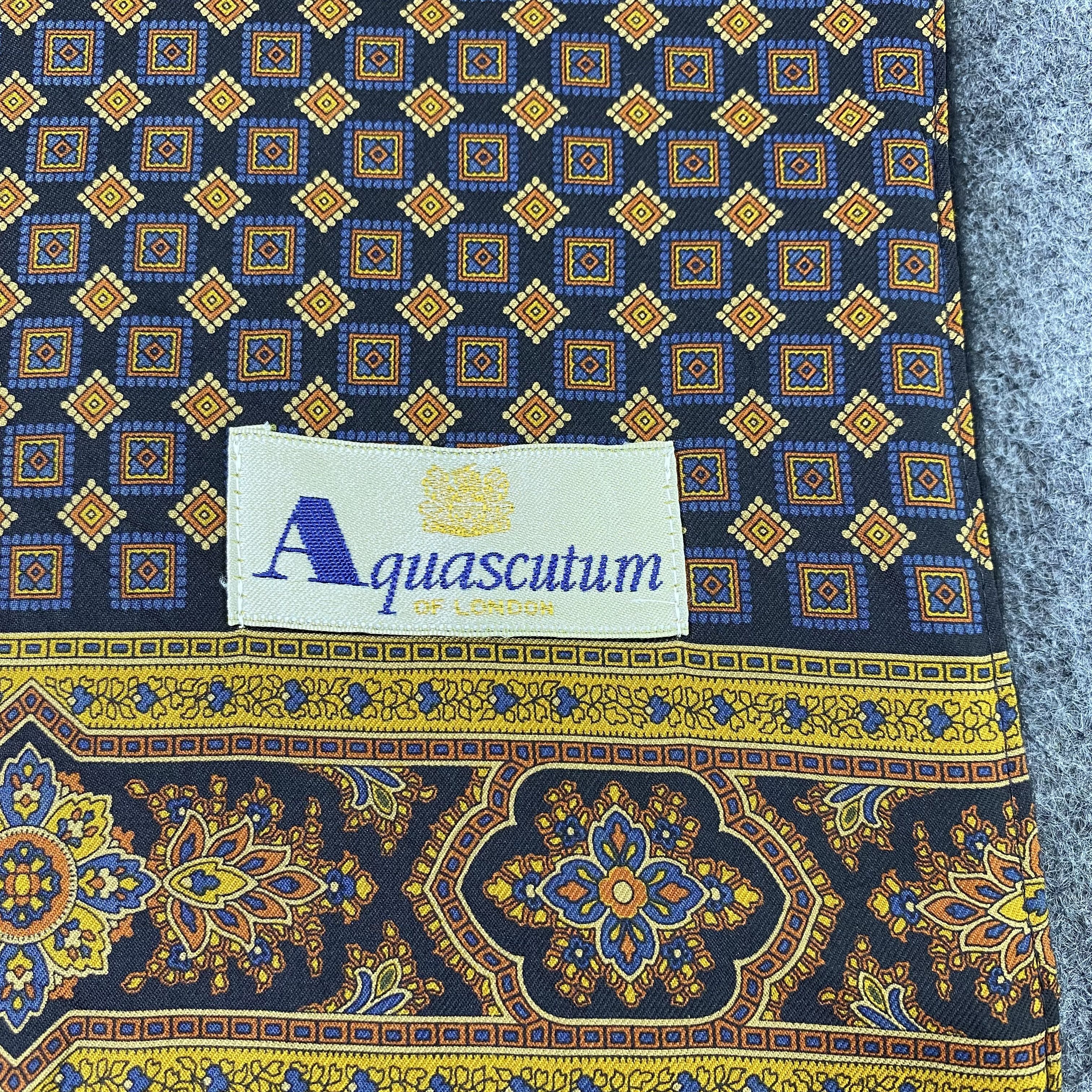 Aquascutum Aquasqutum Silk Scarf / Muffler / Neckwear-K008 Size ONE SIZE - 5 Thumbnail