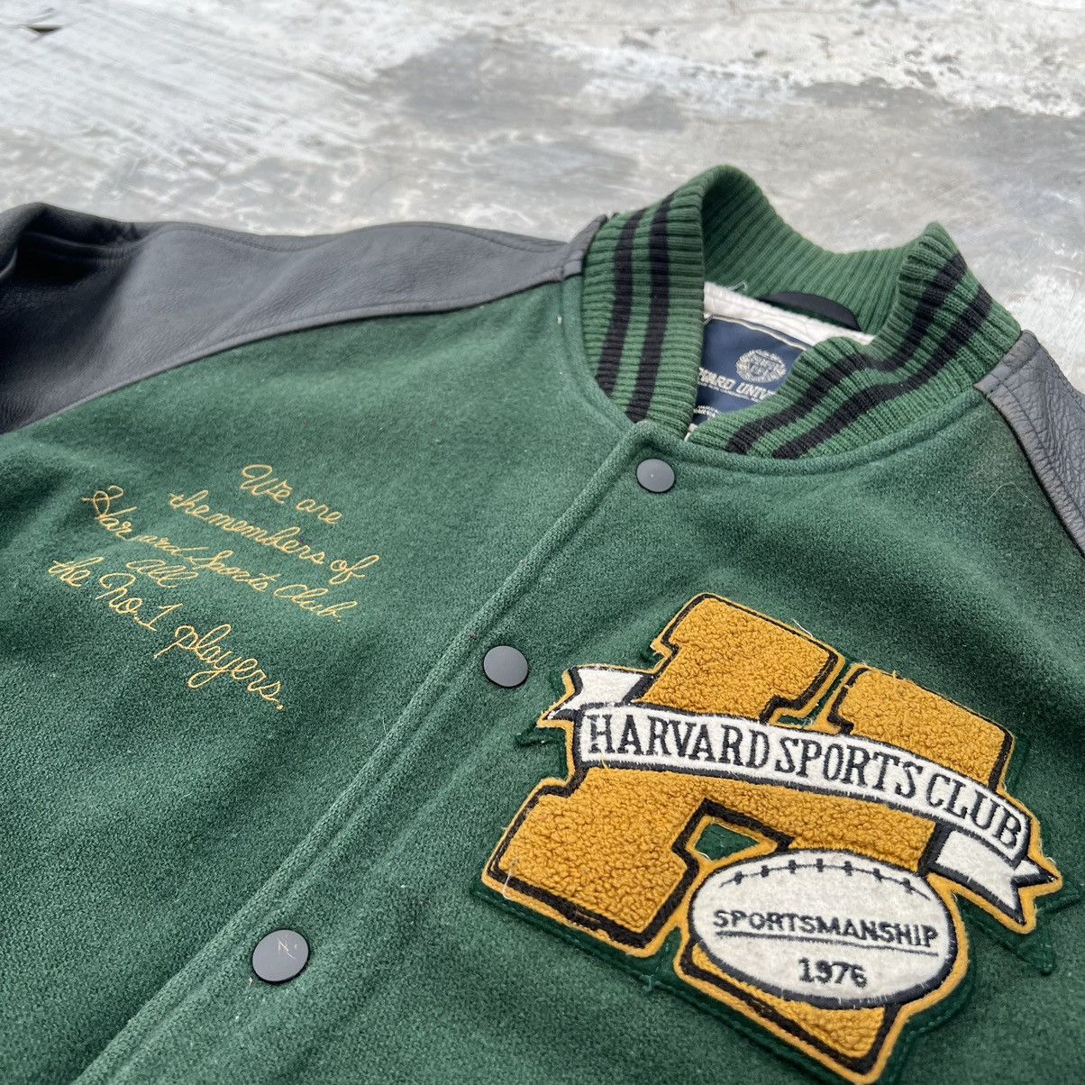 Leather Vintage Harvard Sports Club Varsity Leather Jacket 1976 Size US M / EU 48-50 / 2 - 2 Thumbnail