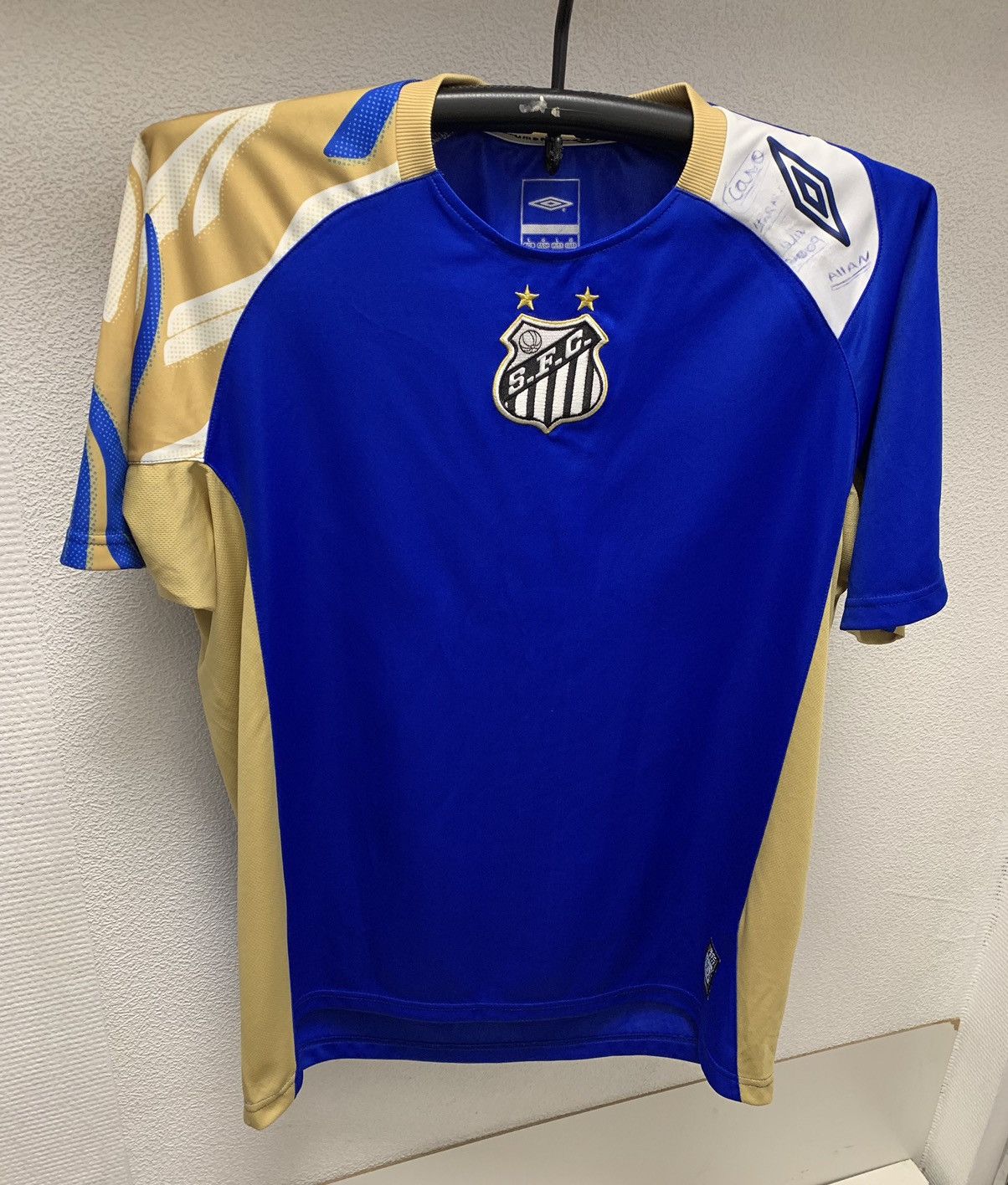 Umbro Santos brasil Umbro vintage soccer jersey L S.F.C ( ronaldo) Size US L / EU 52-54 / 3 - 1 Thumbnail