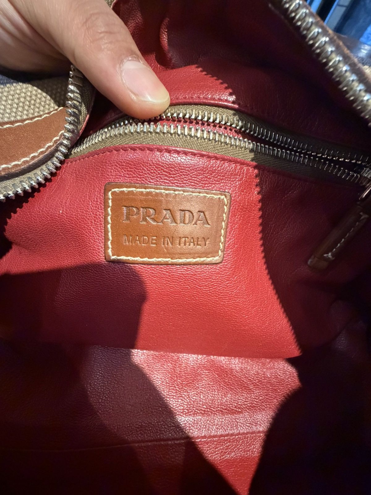 Prada Prada Geometric Canvas & Leather Doctor Bag ✨ Size ONE SIZE - 12 Thumbnail