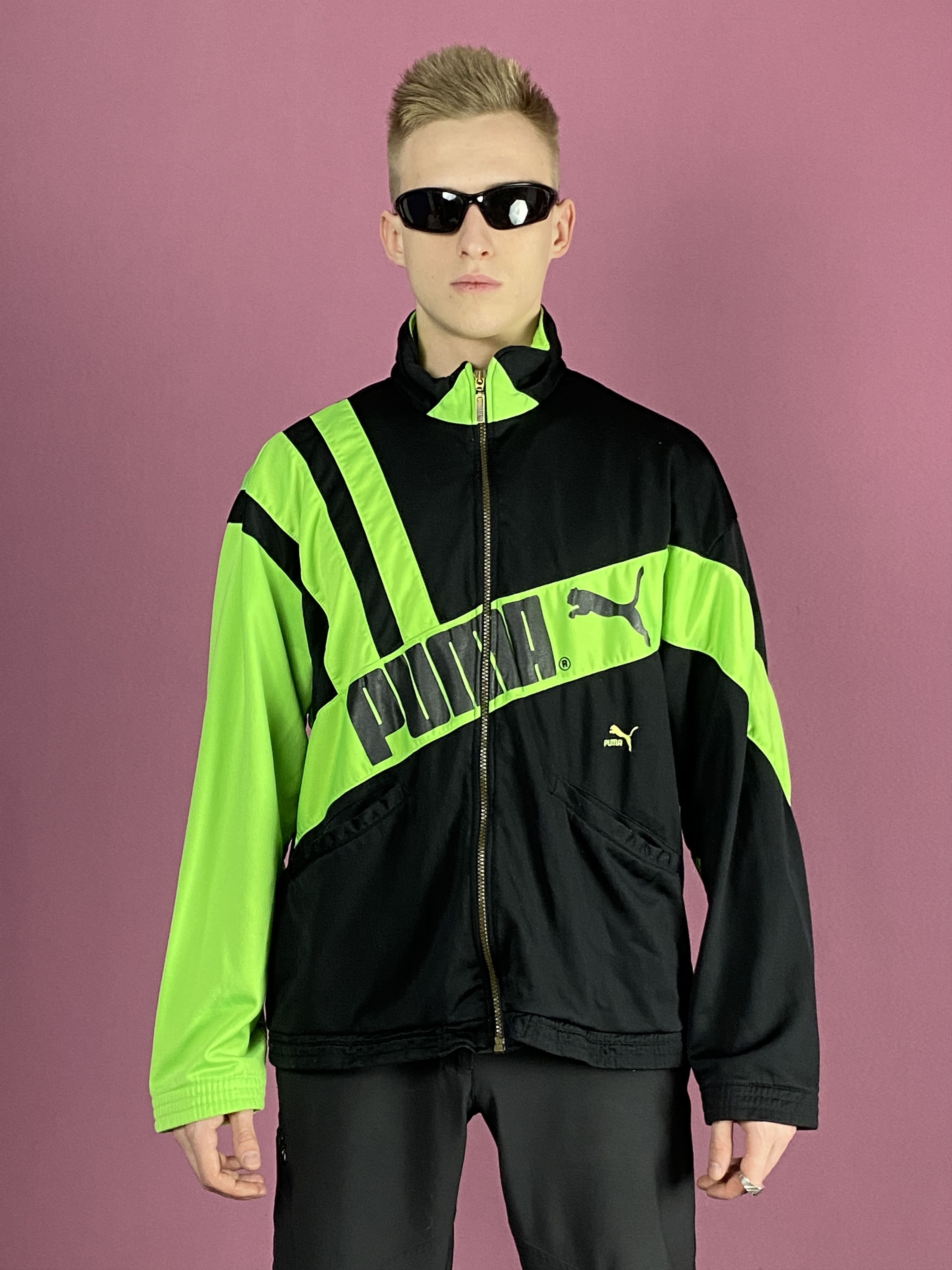 Puma × Vintage 80s Puma Vintage Men's Track Jacket - M Size US M / EU 48-50 / 2 - 1 Thumbnail