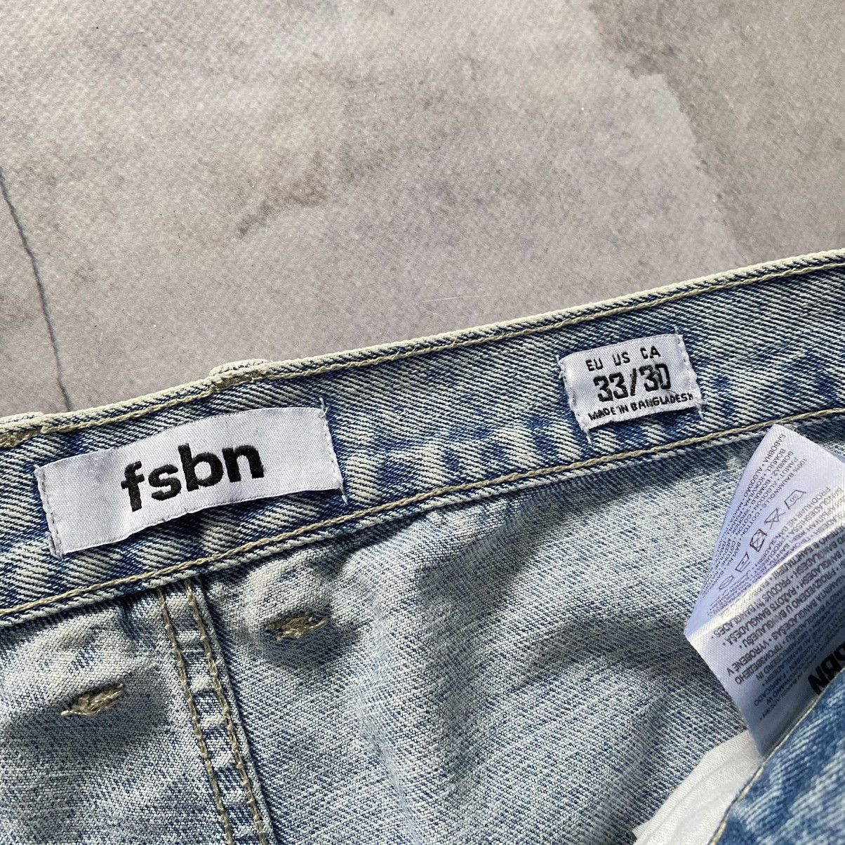 Beauty Beast × Japanese Brand × Jean Double Knee Carpenter Vintage Wash Jeans Pants Y2K Size US 33 - 7 Thumbnail