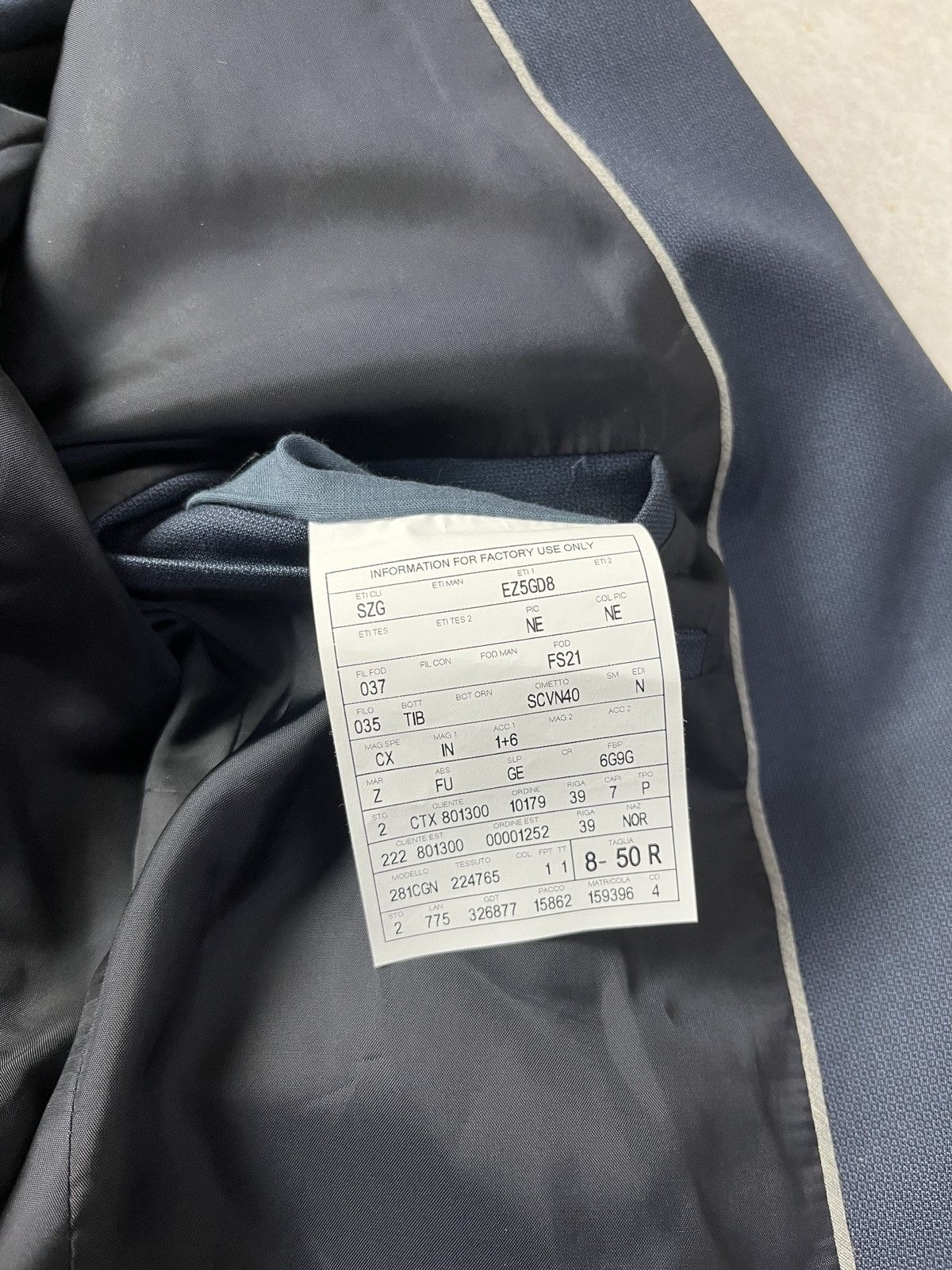 Z Zegna Z Zegna Suit Mens 50R Navy Blue 2 Button Turati Wool Pants Size 50R - 10 Thumbnail