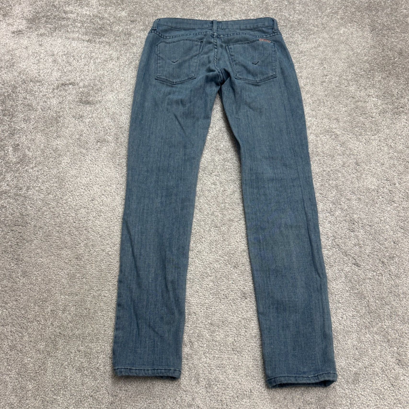 Hudson HUDSON Jeans Low Rise Skinny Denim - Women - 24 - Blue Paint Splatter - Stretch - 5-Pocket - Casual City Streetwear Size 42" / US 20 - 2 Thumbnail