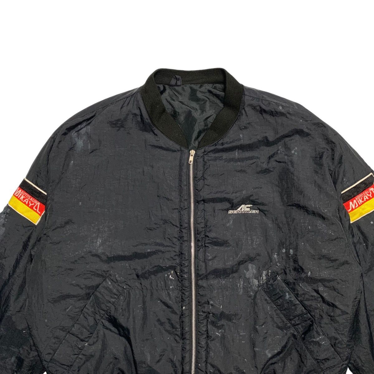 Mercedes-Benz Vintage 80s Mercedes Benz AMG Bomber Jacket Size US L / EU 52-54 / 3 - 4 Thumbnail