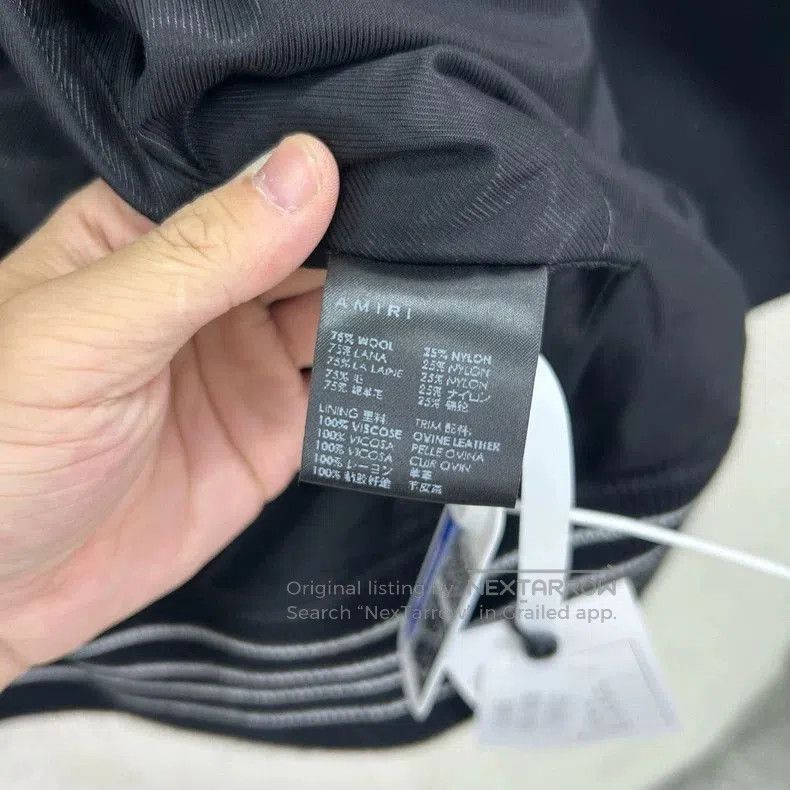 Amiri Amiri Black Bone Baseball Jacket. Size US L / EU 52-54 / 3 - 4 Thumbnail