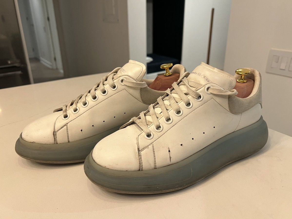 Alexander McQueen Alexander McQueen White/Sky Blue Size US 9.5 / EU 42-43 - 2 Thumbnail