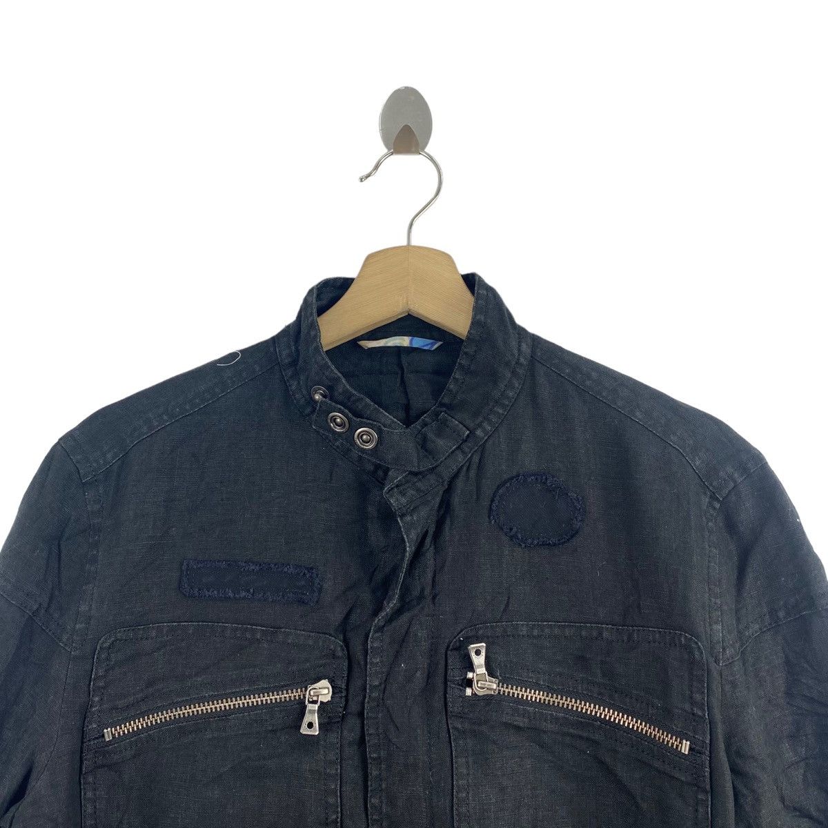 Japanese Brand BUONA GIORNATA Japanese Brand Black Denim Jeans Jacket Size US M / EU 48-50 / 2 - 2 Thumbnail