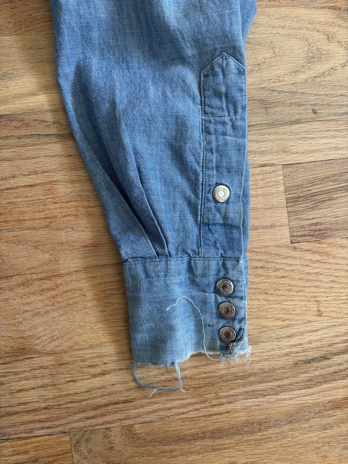 Polo Ralph Lauren Vintage Polo Ralph Lauren Denim Western Button Down Shirt Size US S / EU 44-46 / 1 - 5 Thumbnail