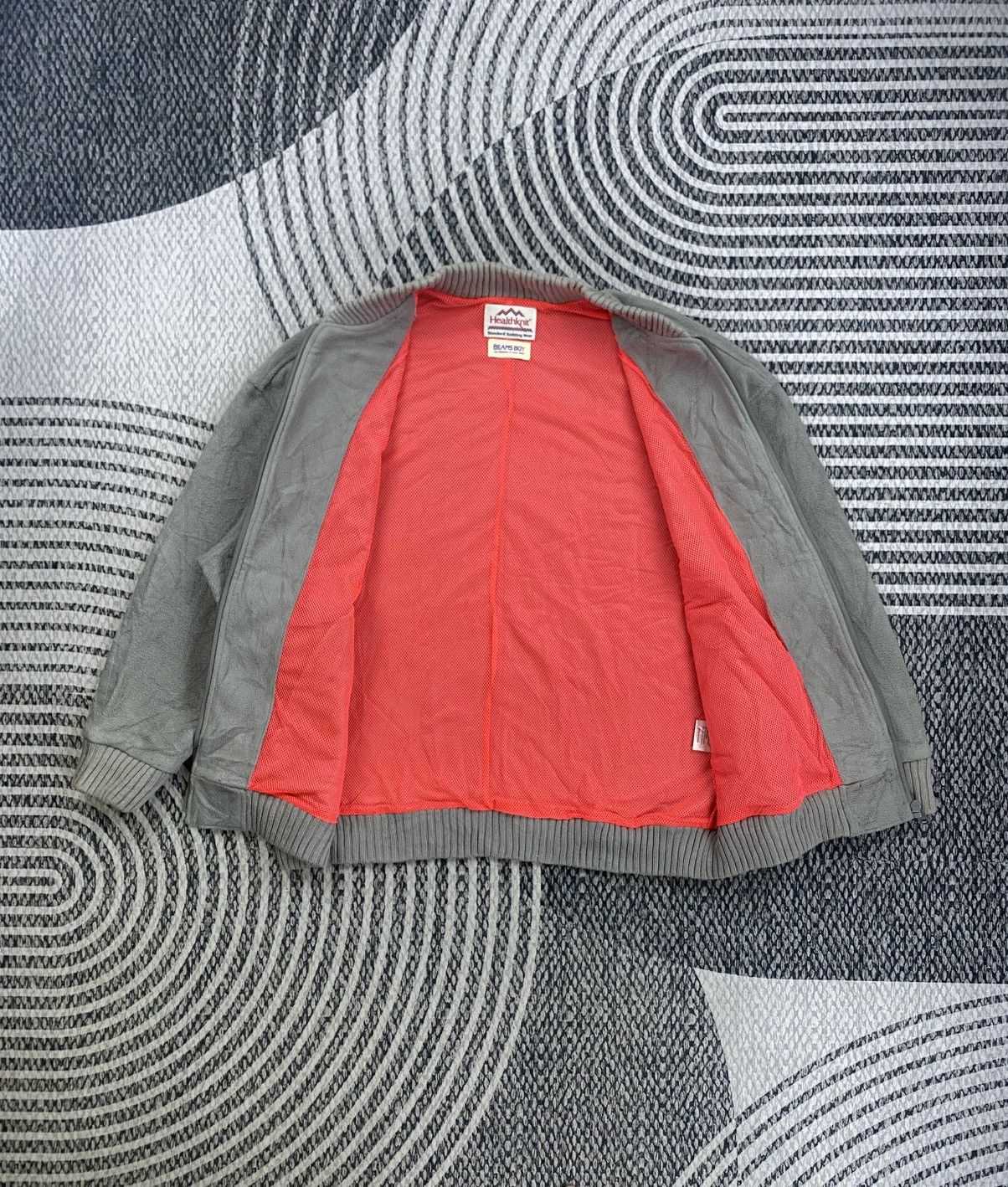 Beams Plus Vintage Beams Boy Polyester Suede Zipper Jacket Size US XXL / EU 58 / 5 - 5 Thumbnail