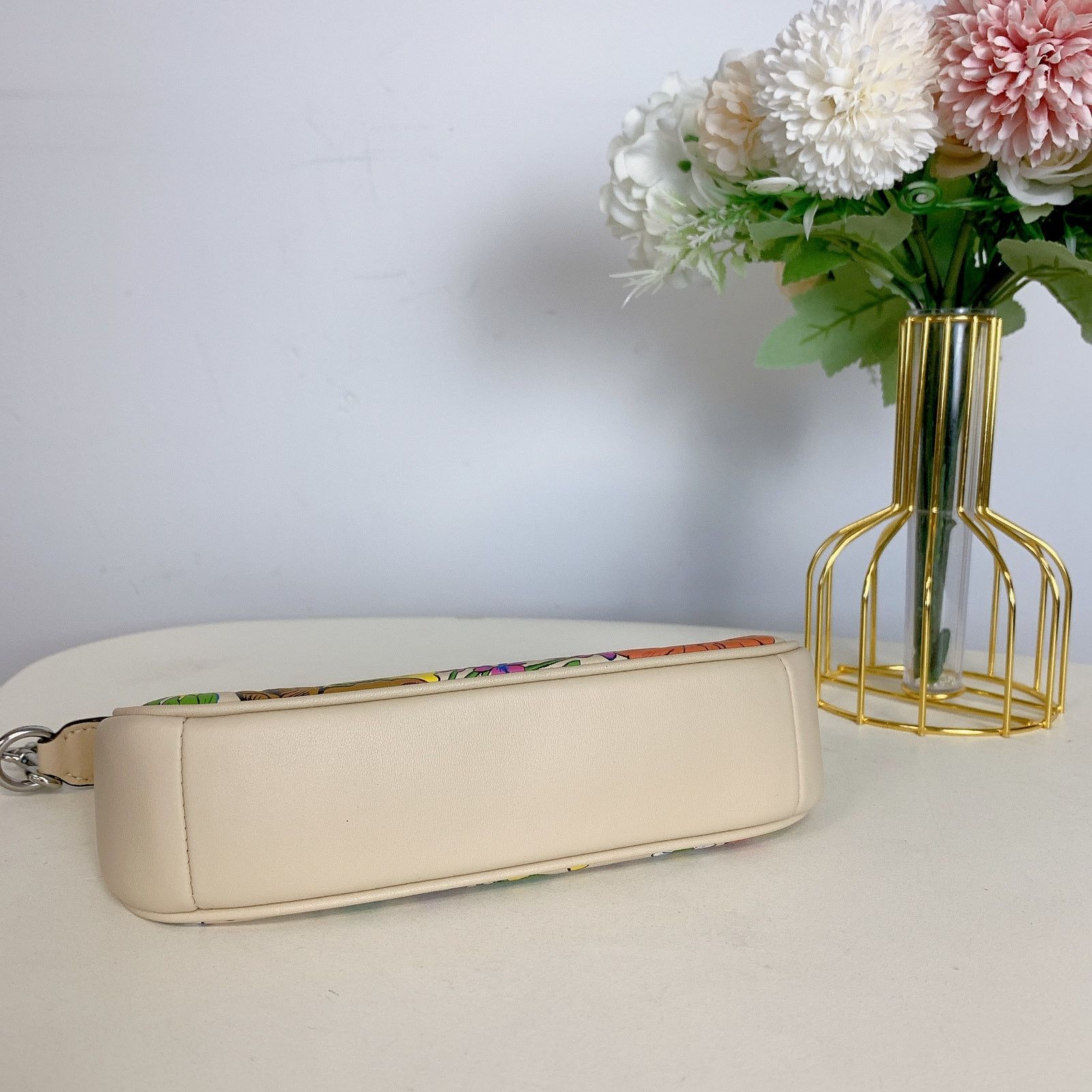 Coach COACH CR365 NOLITA 19 WITH FLORAL PRINT IN IVORY MULTI Size ONE SIZE - 5 Thumbnail