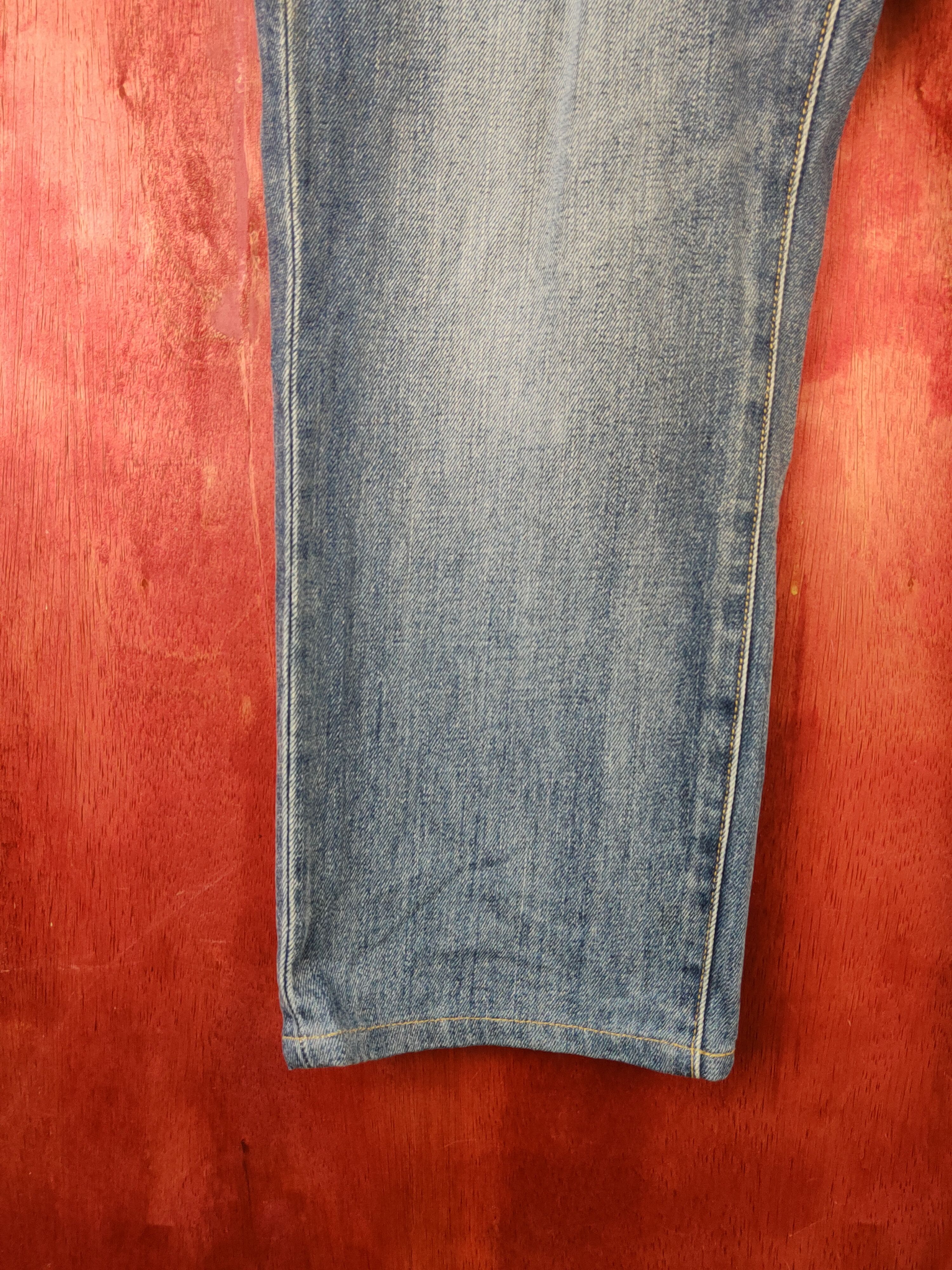 Japanese Brand Uniqlo Blue Distressed Ripped Jeans #S2144 Size US 38 / EU 54 - 4 Thumbnail