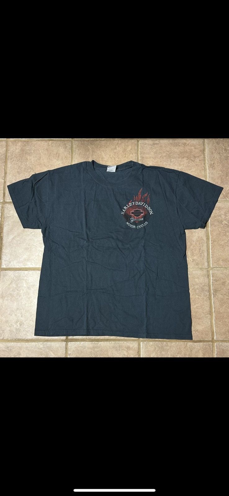 Harley Davidson × Vintage Harley Davidson Vintage Graphic Tee - New Castle, DE Size US XL / EU 56 / 4 - 2 Thumbnail