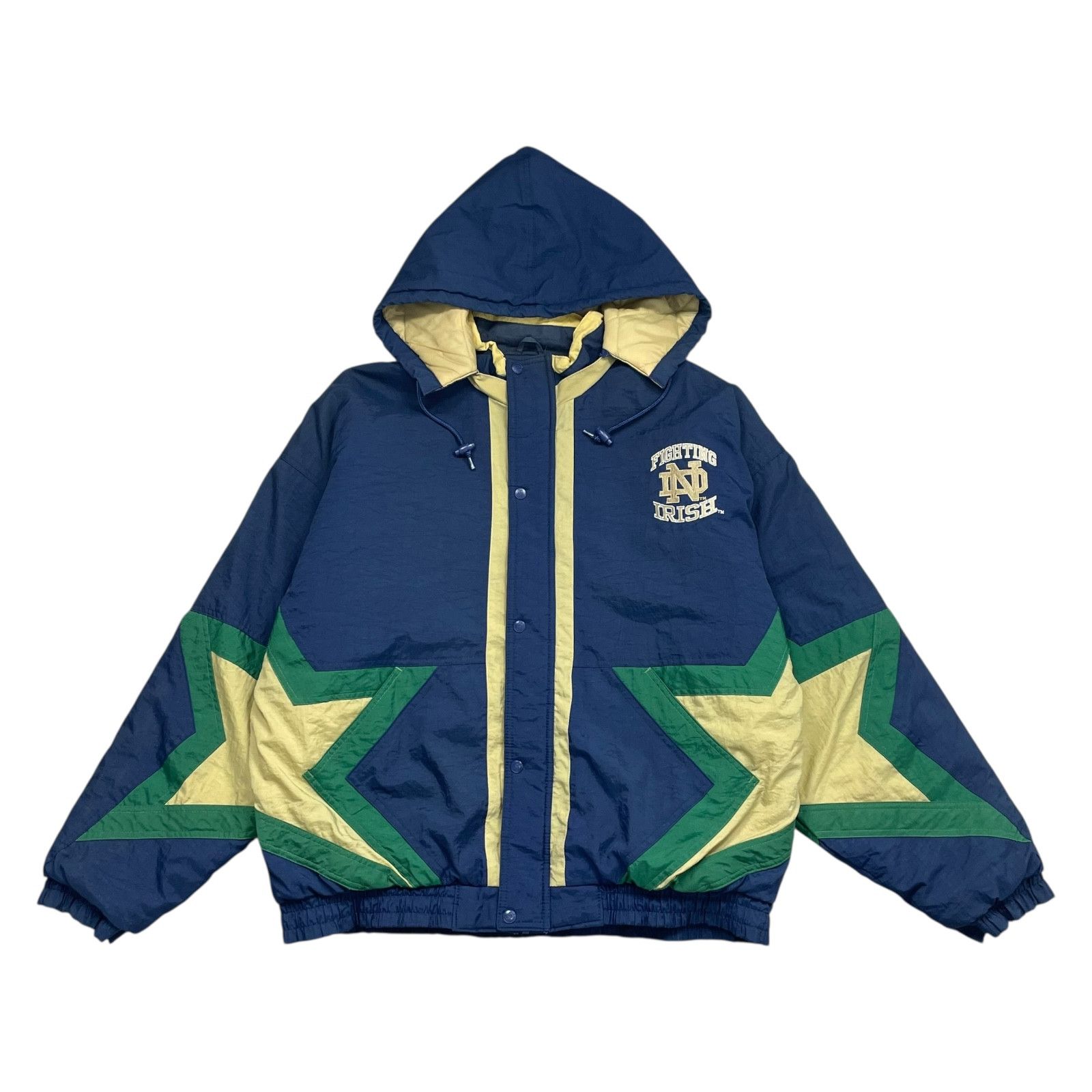 NCAA VTG 90s NOTRE DAME FIGHTING IRISH STARTER PUFFER JACKET Size US L / EU 52-54 / 3 - 2 Thumbnail