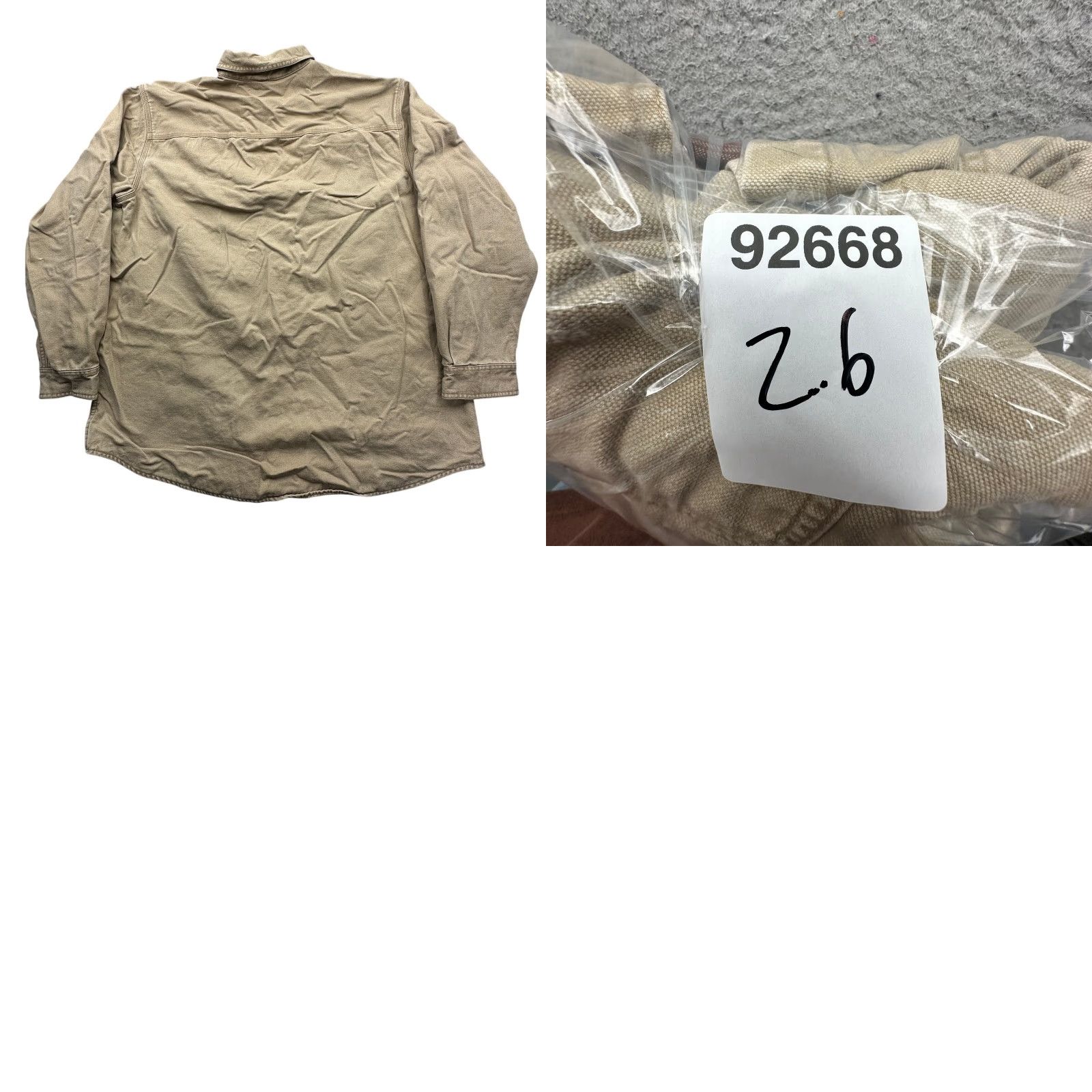 Vintage VINTAGE LL Bean Flannel-Lined Canvas Button Shirt Shacket Jacket Men XL Brown Tan 0 YQ21 Size US XL / EU 56 / 4 - 9 Thumbnail