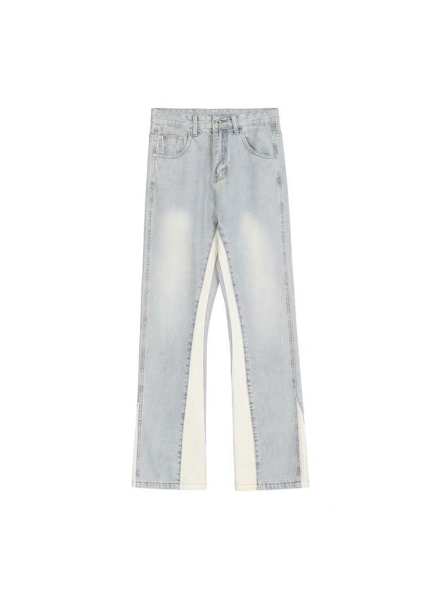 Japanese Brand × Jean West Coast Style Spliced Micro Flare High Street Jeans Size US 31 - 5 Thumbnail