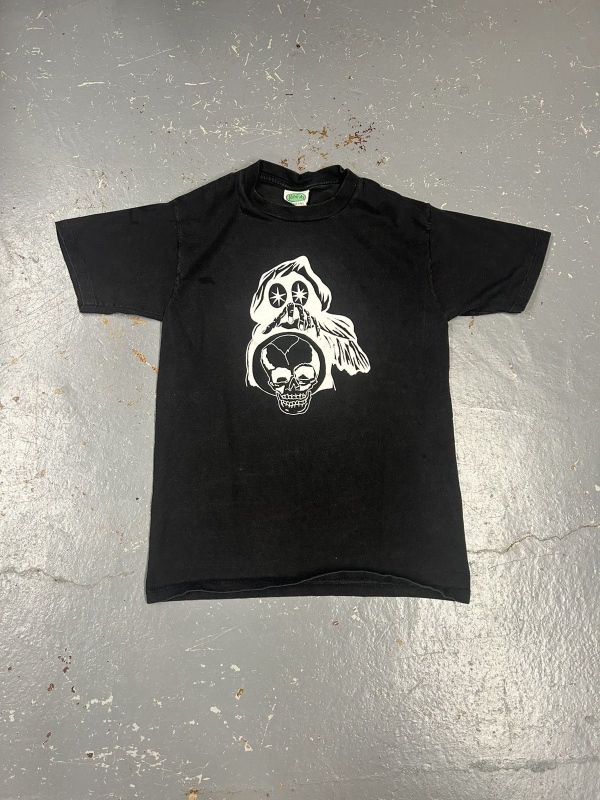 Harley Davidson × Vintage Crazy Vintage 90s Black Bike Shop Graphic Tee Shirt Harley Size US S / EU 44-46 / 1 - 1 Thumbnail